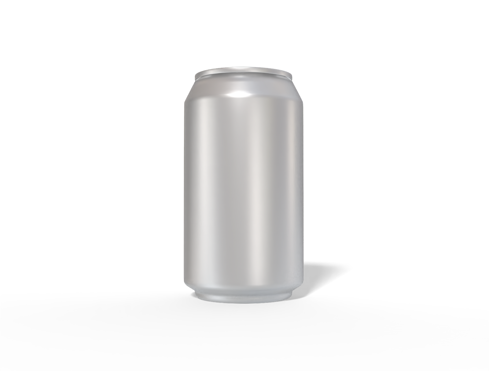 12 oz 355 ml aluminum standard can — Matte metal