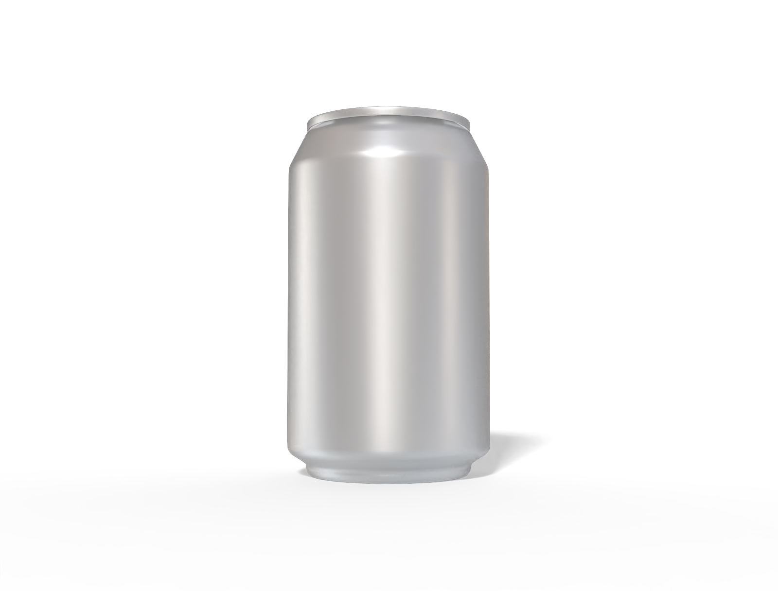 330 ml aluminum can — Matte metal