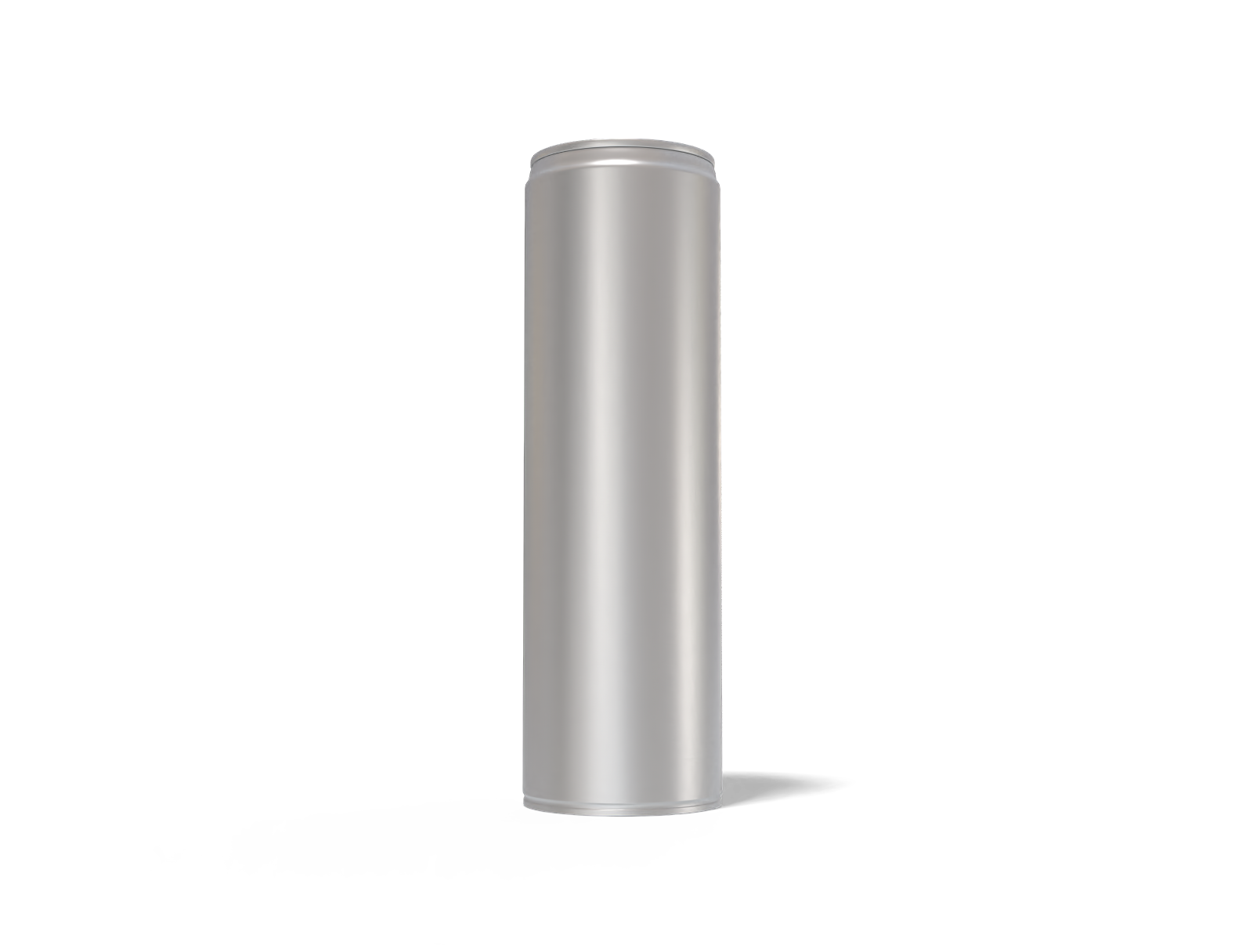 318 ml aluminum can — Matte metal
