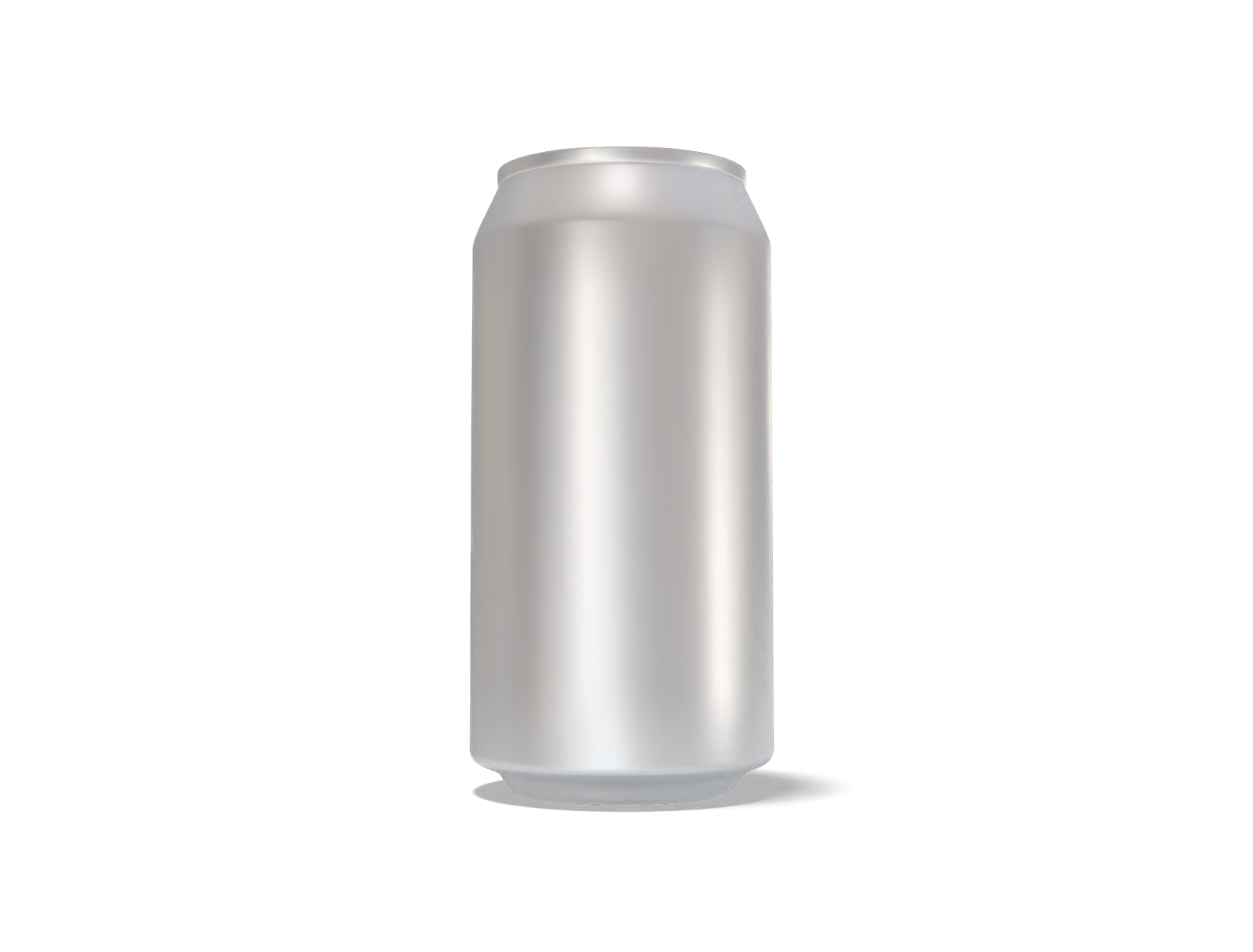 375 ml aluminum can — Matte metal