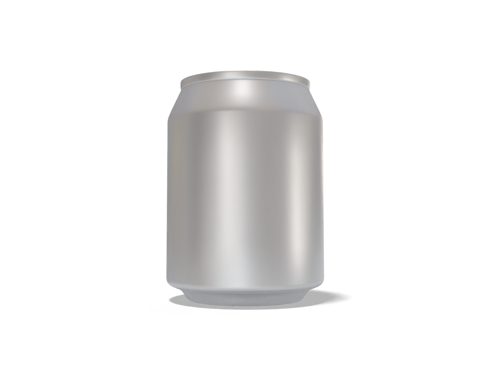 8 oz 237 ml aluminum can — Matte metal