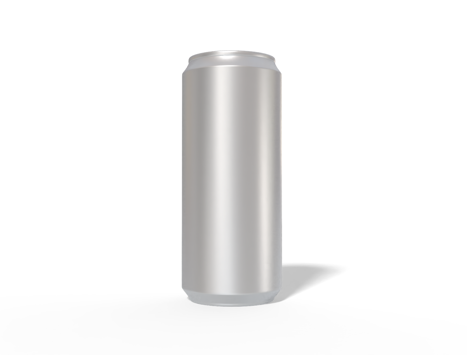 330 ml aluminum can — Matte metal