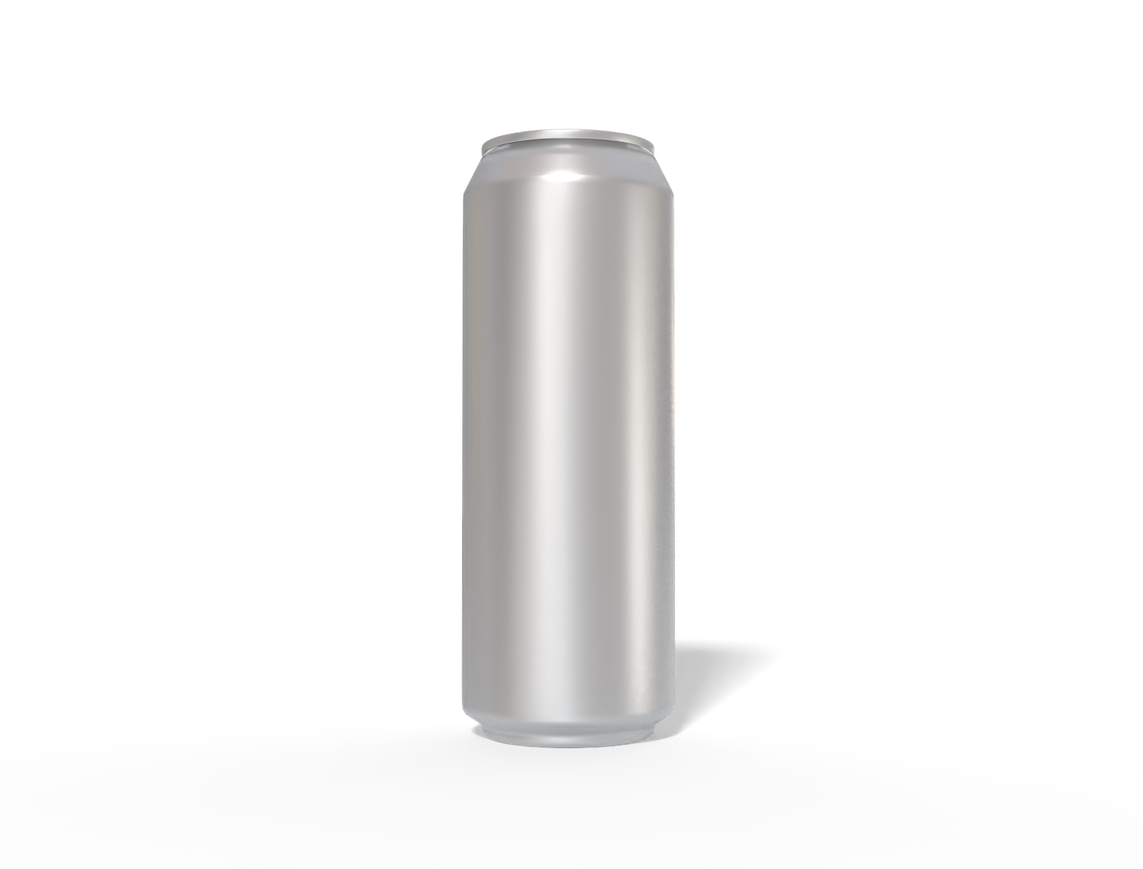 550 ml aluminum drink can — Matte metal