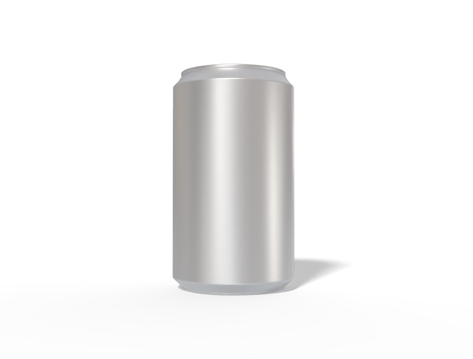 330 ml aluminum can — Matte metal