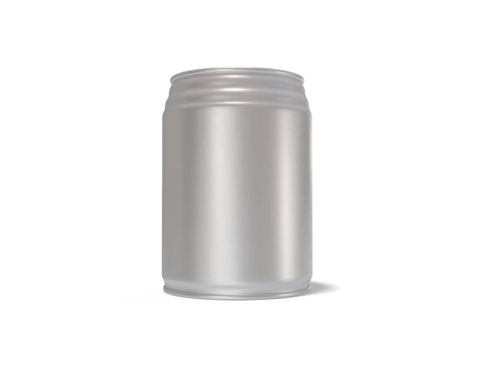 245 ml aluminum can — Matte metal
