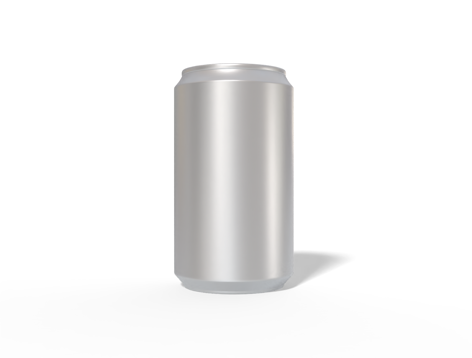 330 ml aluminum can — Matte metal