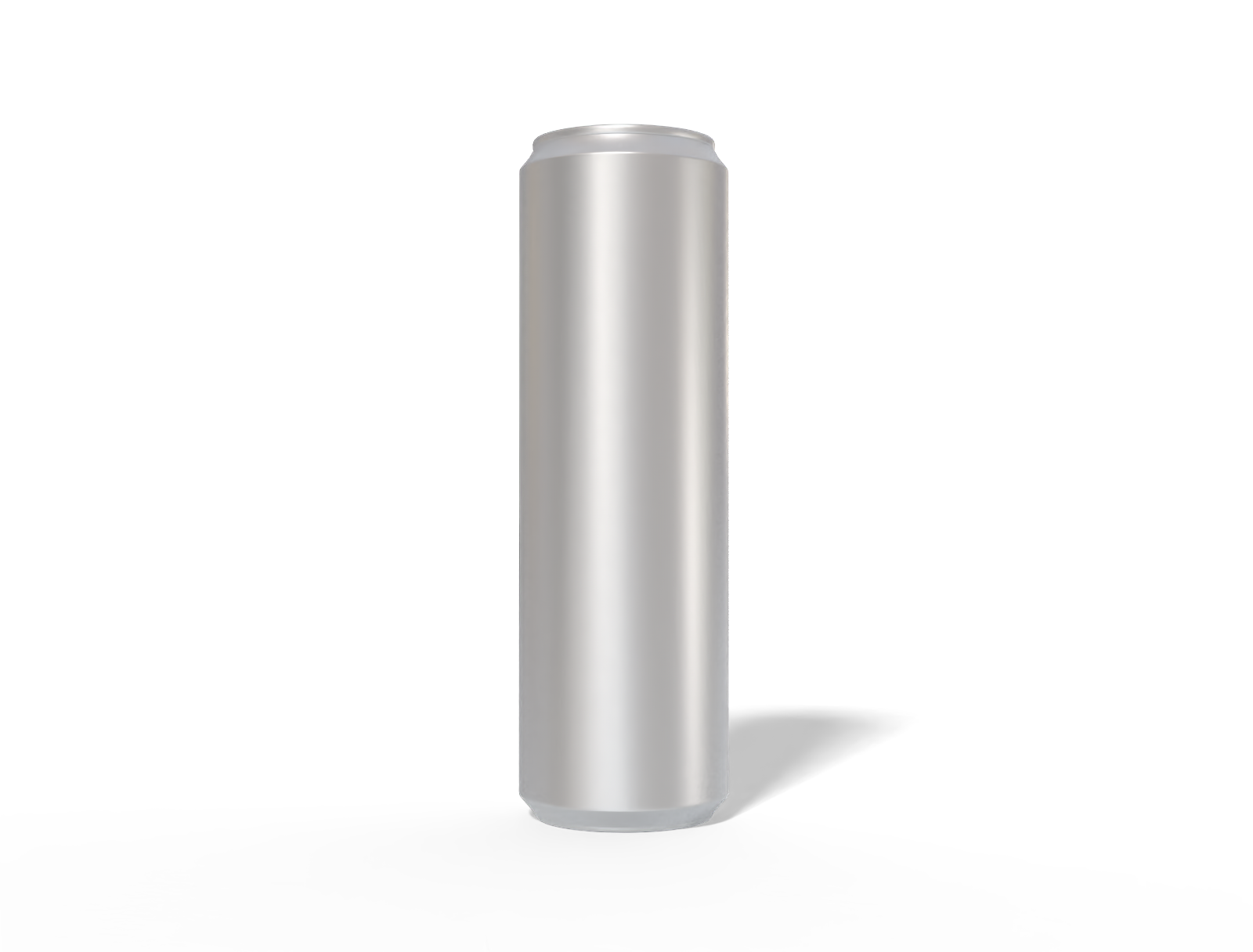 500 ml aluminum can — Matte metal