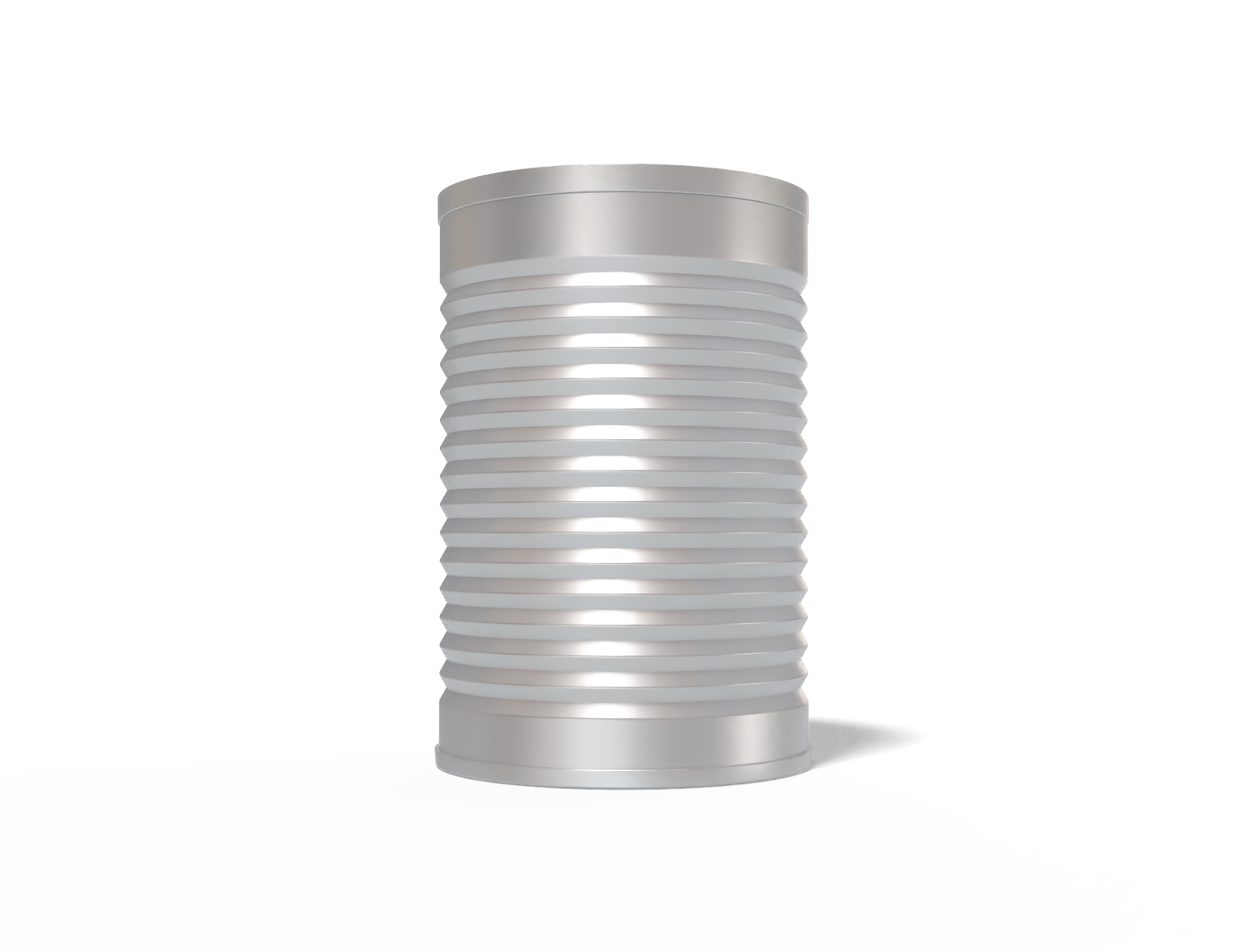 Grooved tin can — Matte metal