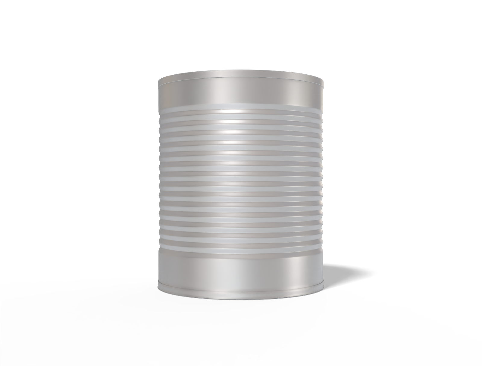 Large food can — Matte metal