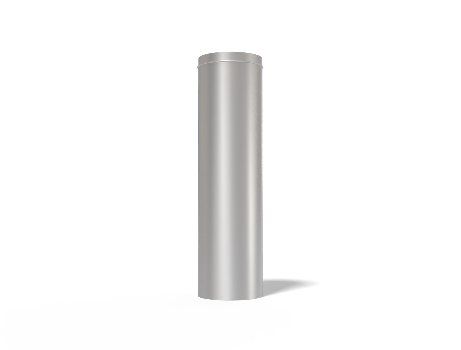 Long food can — Matte metal