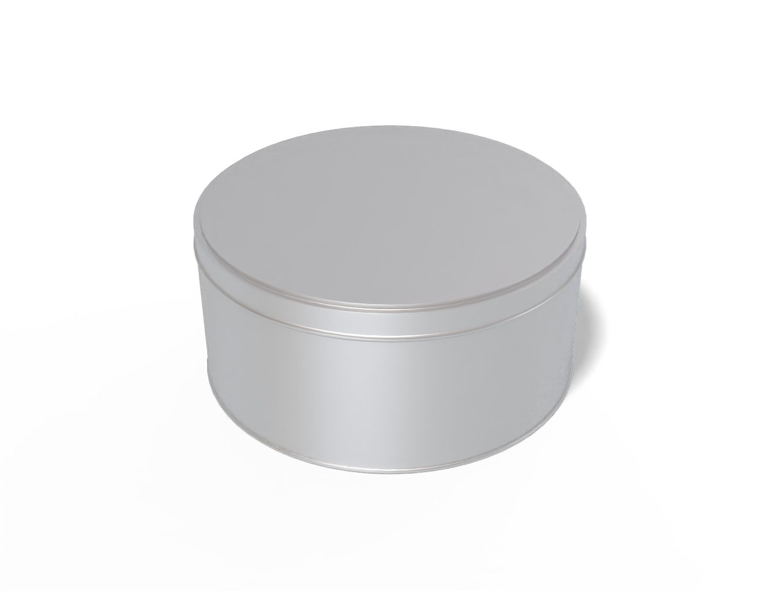 Short food can — Matte metal