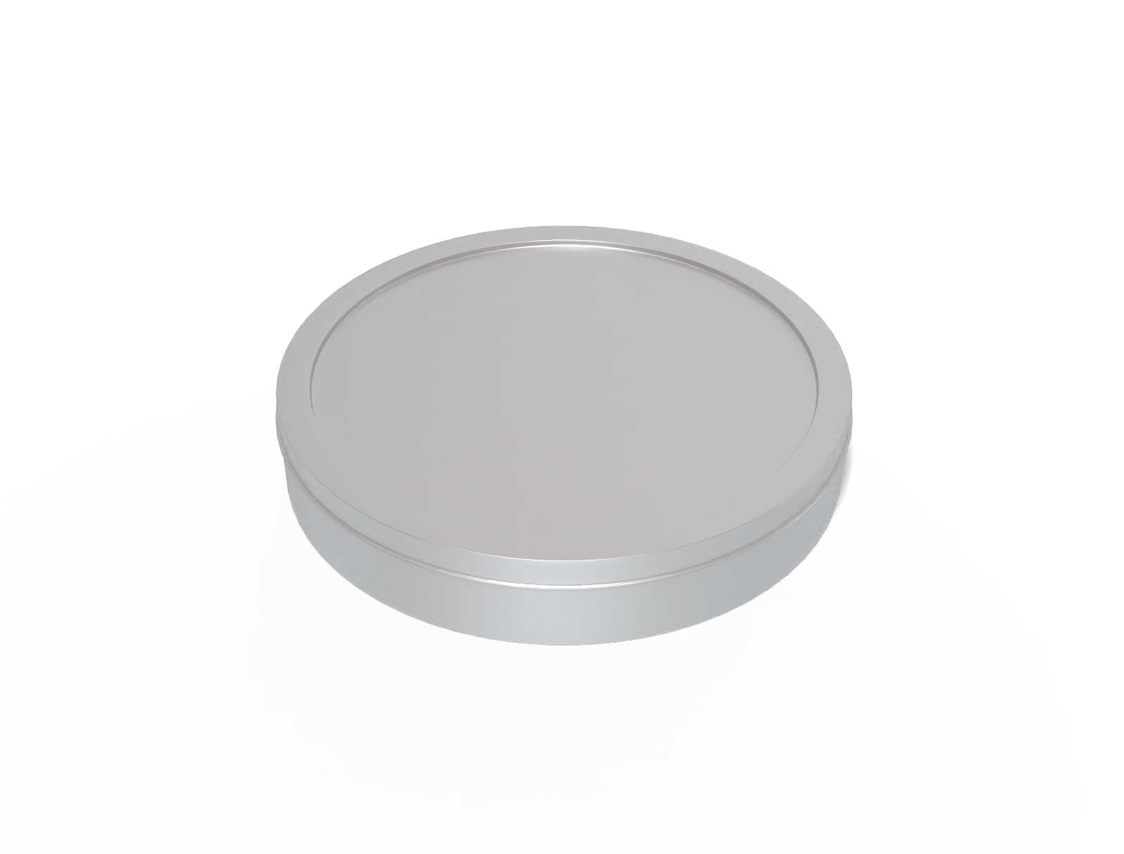 Round food can — Matte metal