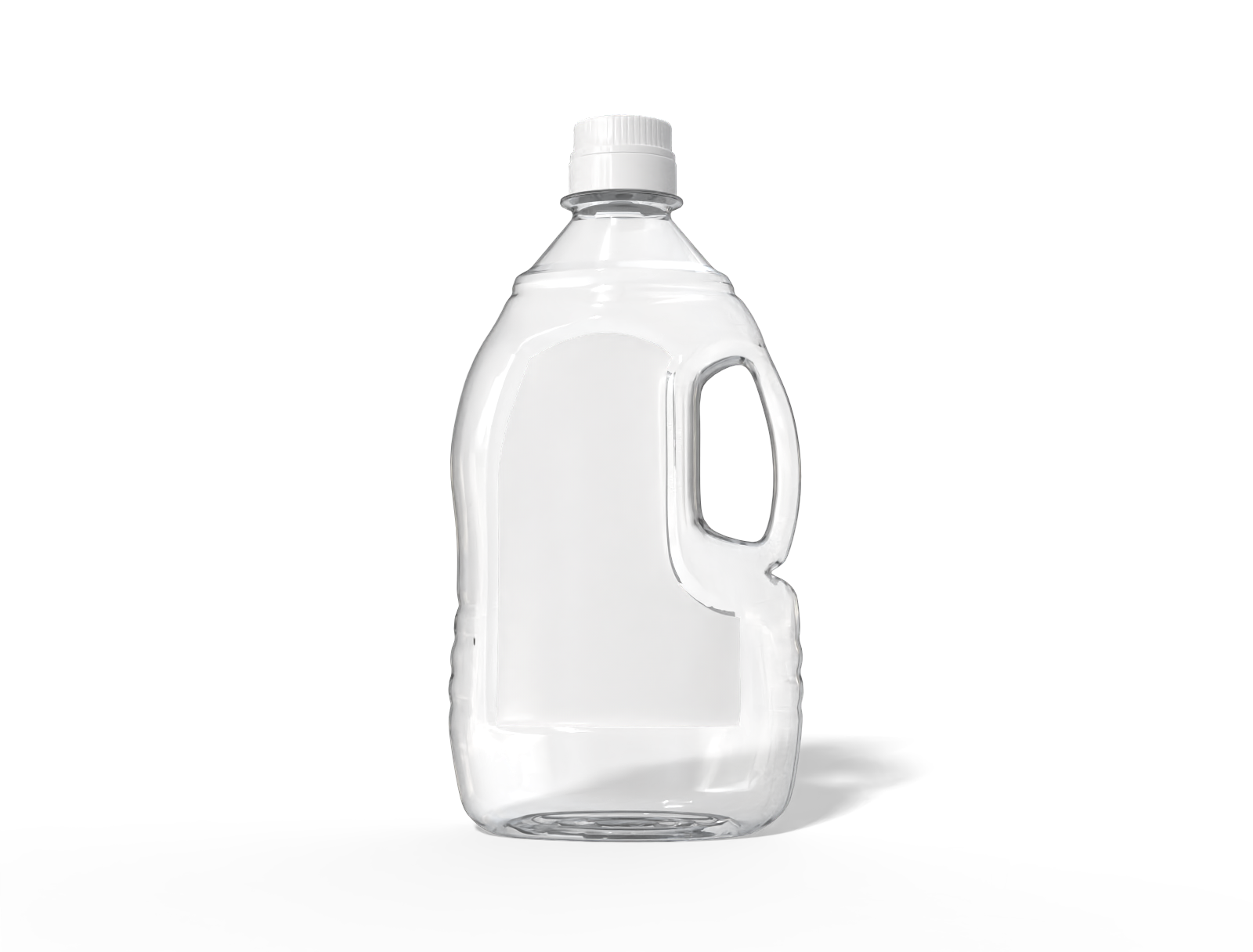 Large plastic bottle — Clear glossy plastic