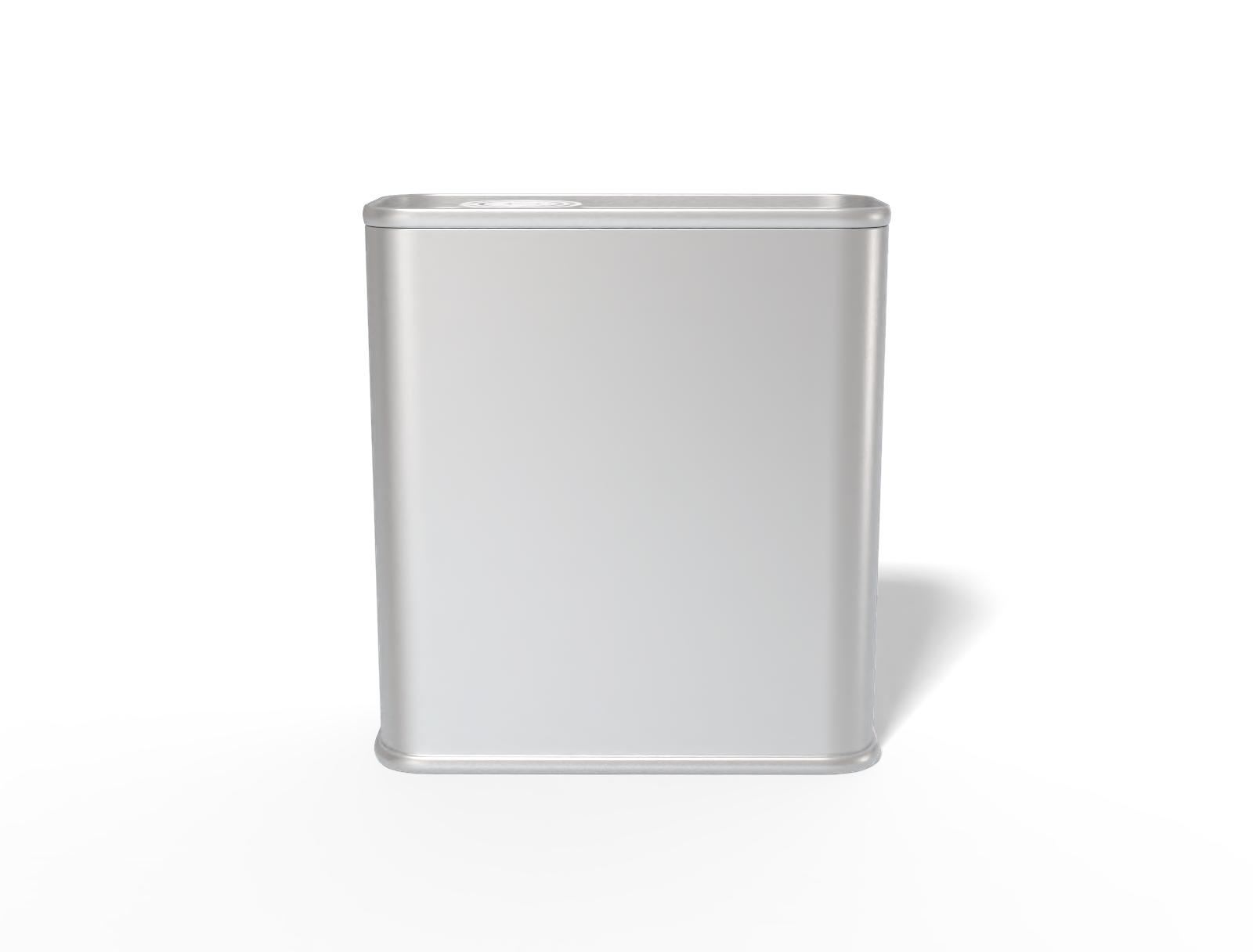 Square oil can — Matte metal