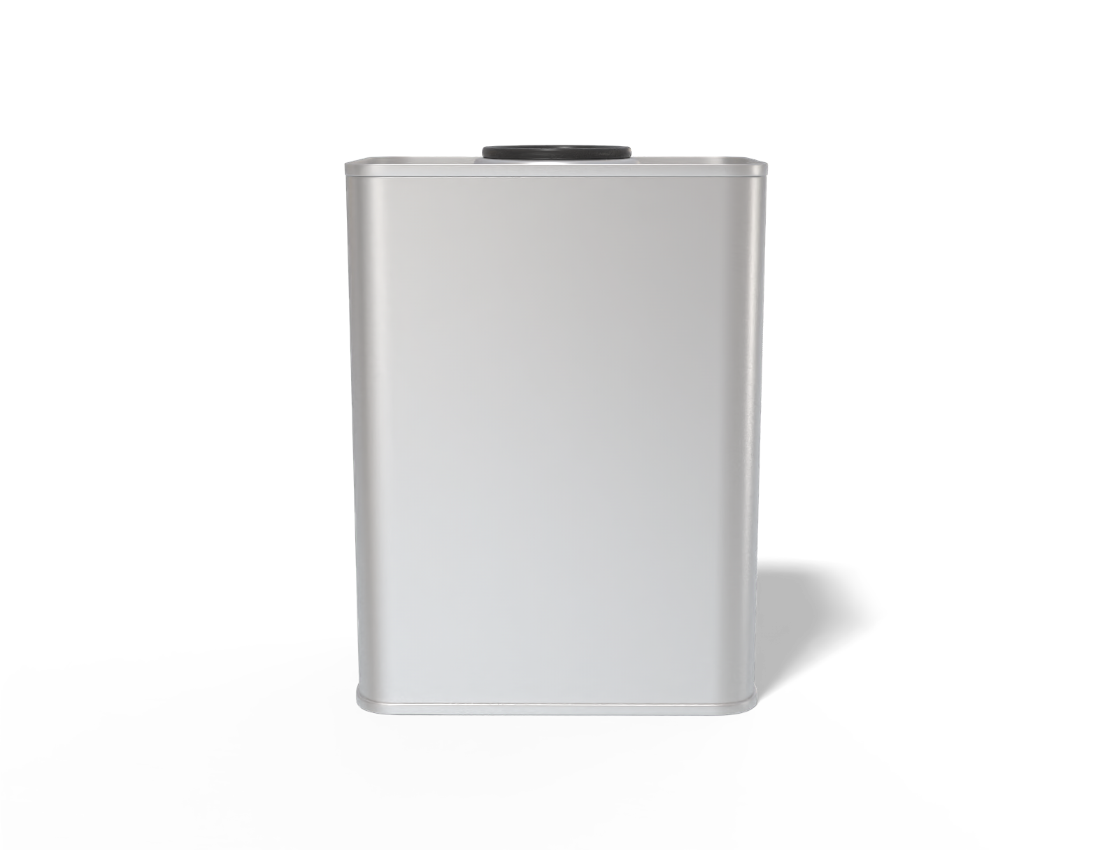 Square oil can — Matte metal