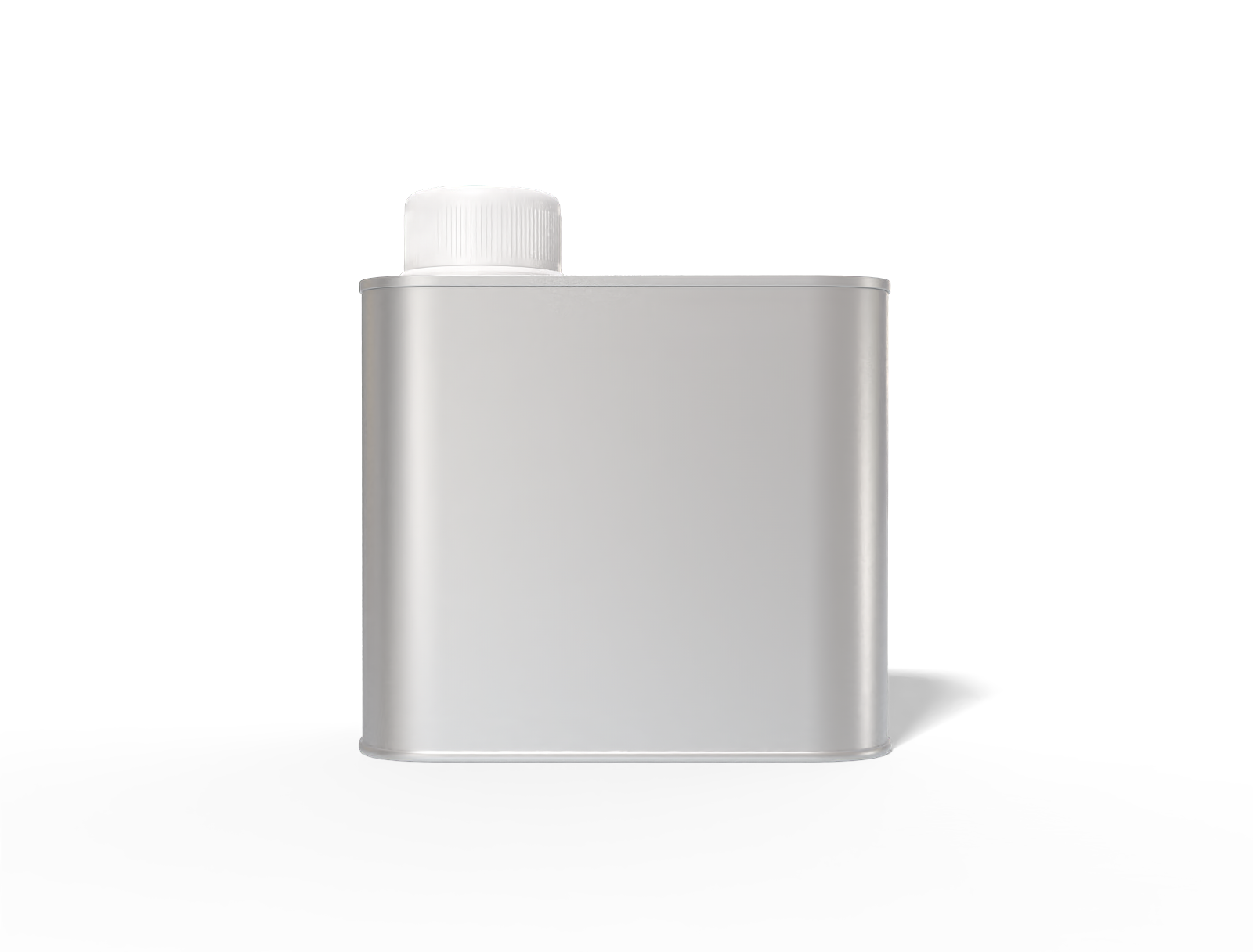 Square oil can — Matte metal