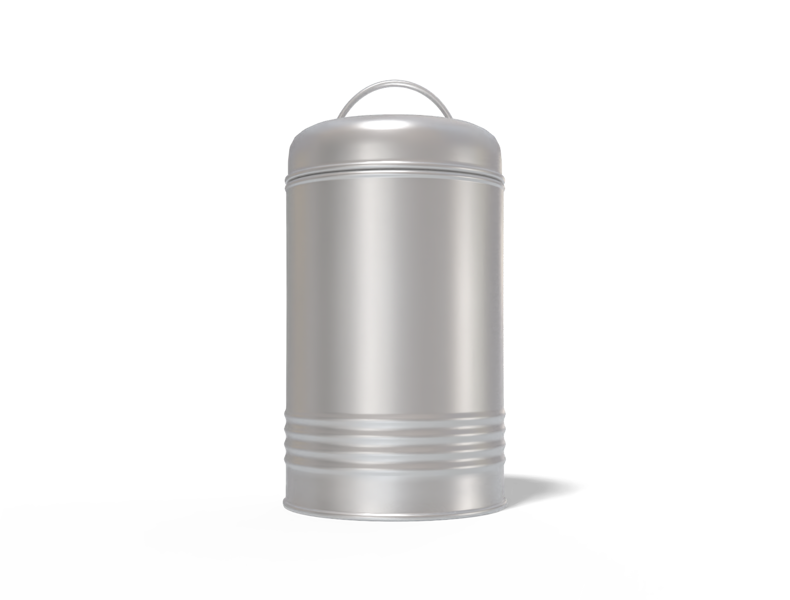 Handle tea can — Matte metal