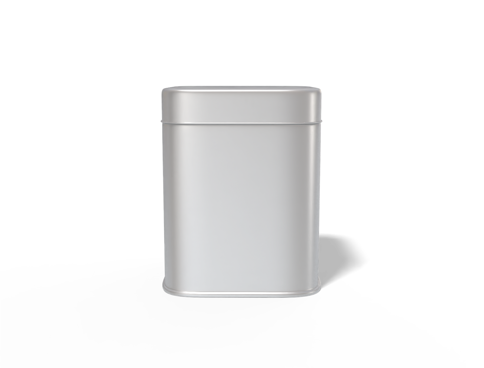 Square coffee can — Matte metal