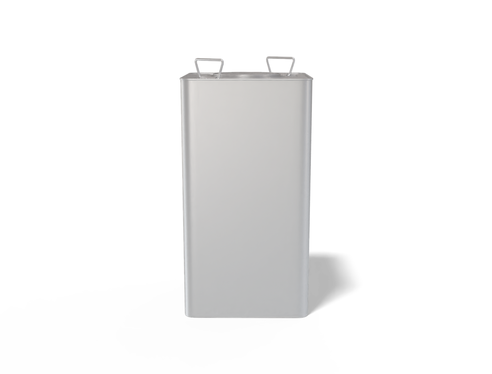 Square oil can — Matte metal
