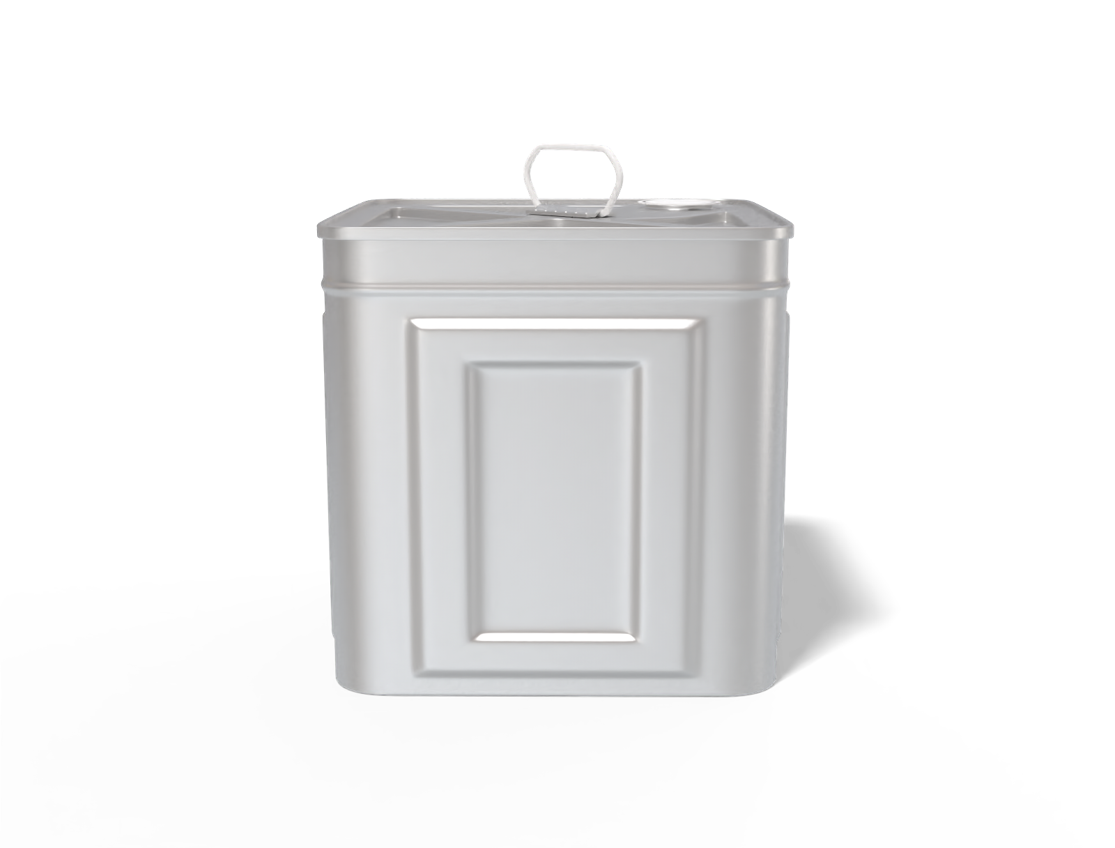 Square oil can — Matte metal