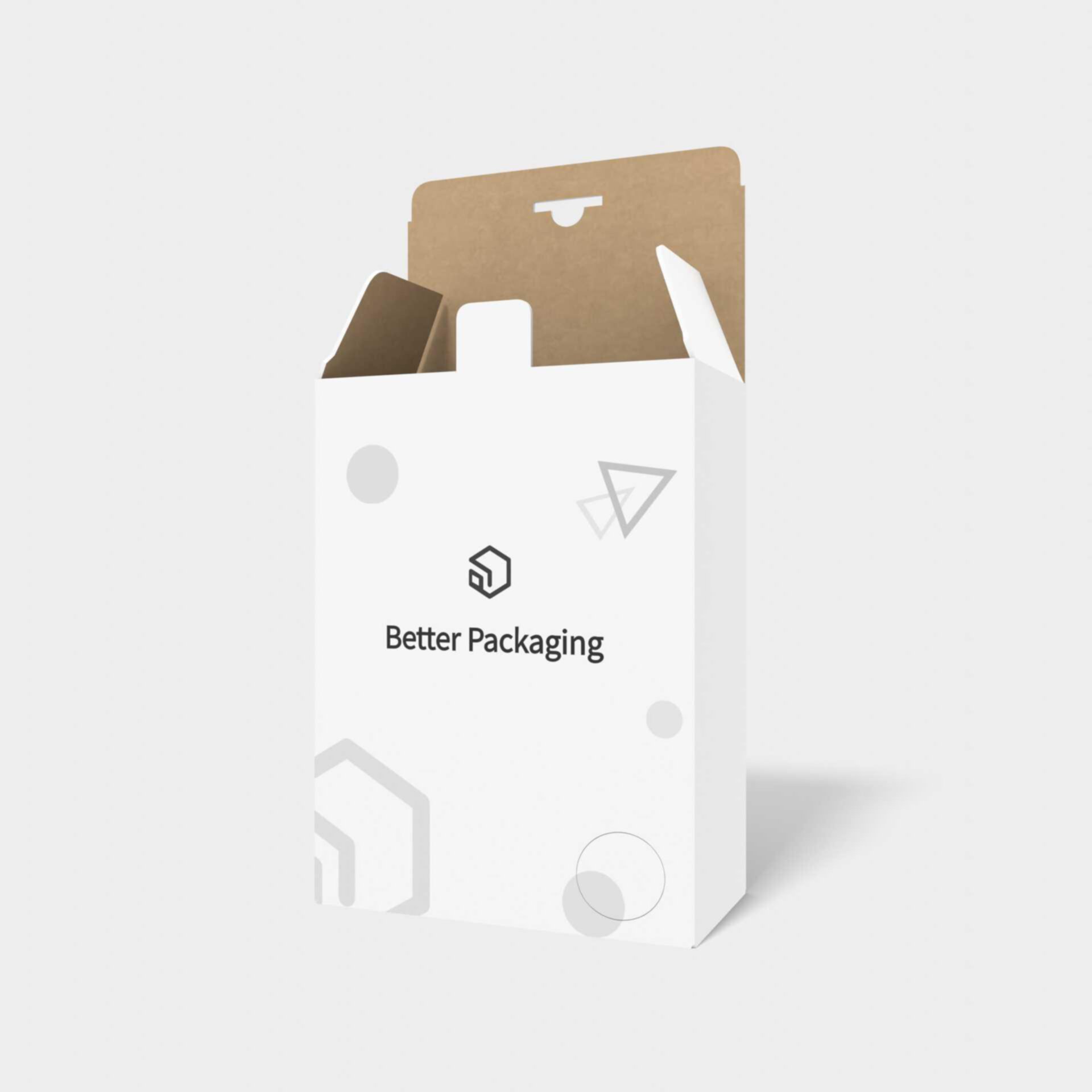 Tuck end mailer box — White paperboard