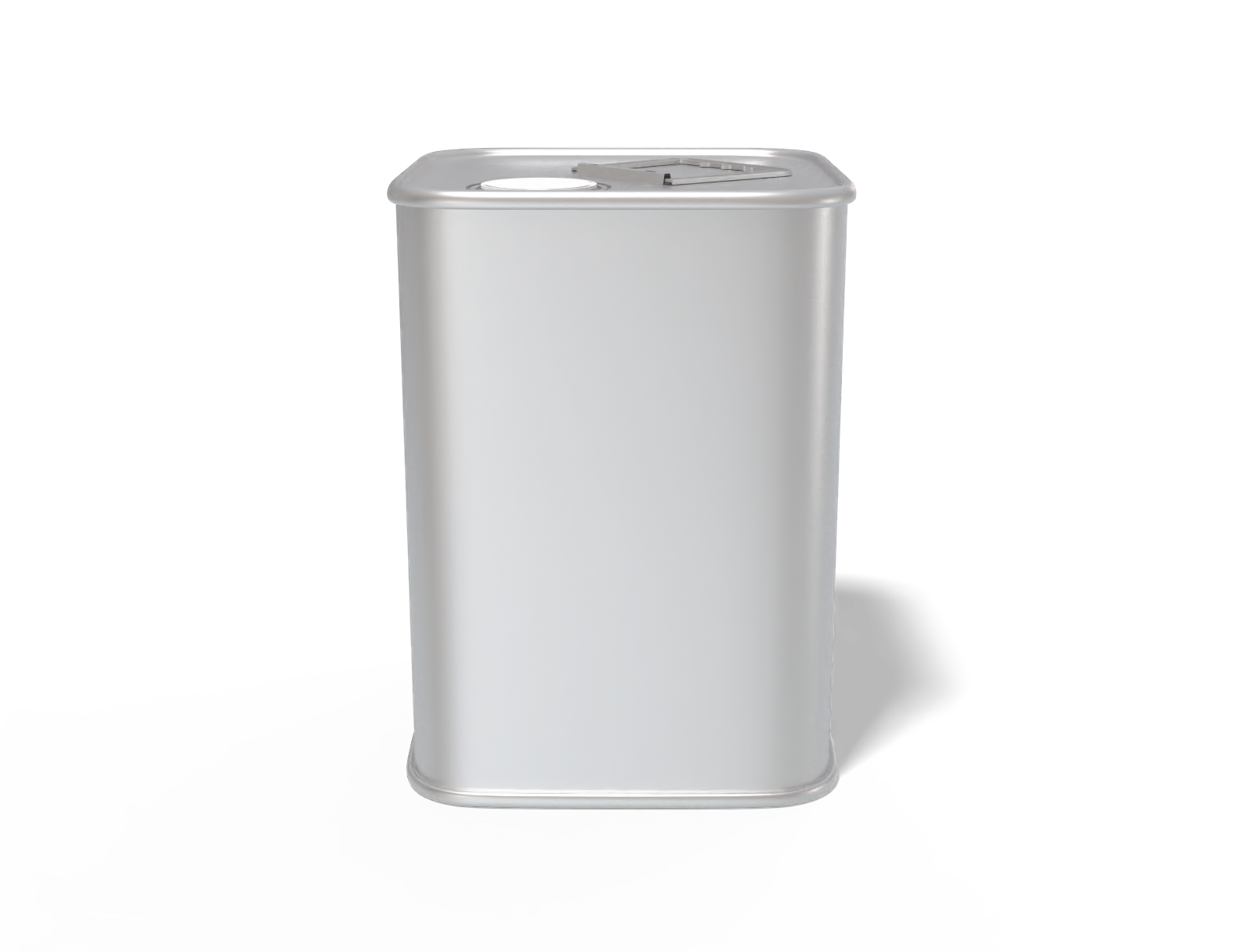 Square oil can — Matte metal