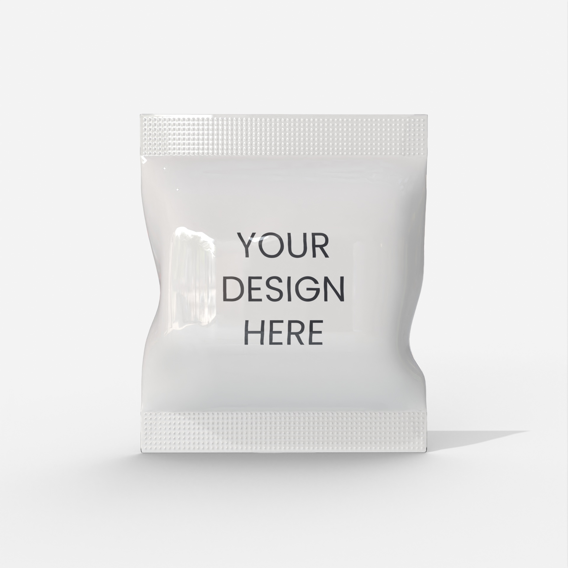 Sachet packaging — Glossy plastic