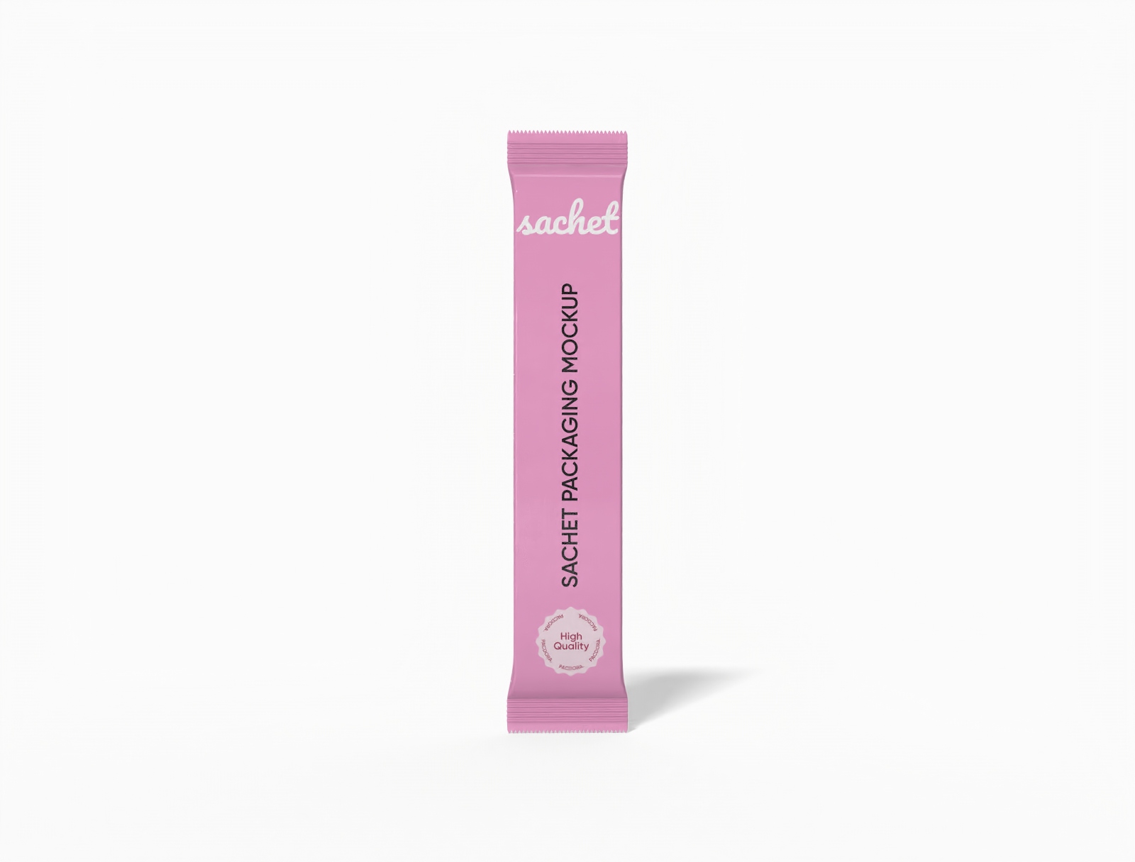 Sachet packaging — Glossy plastic