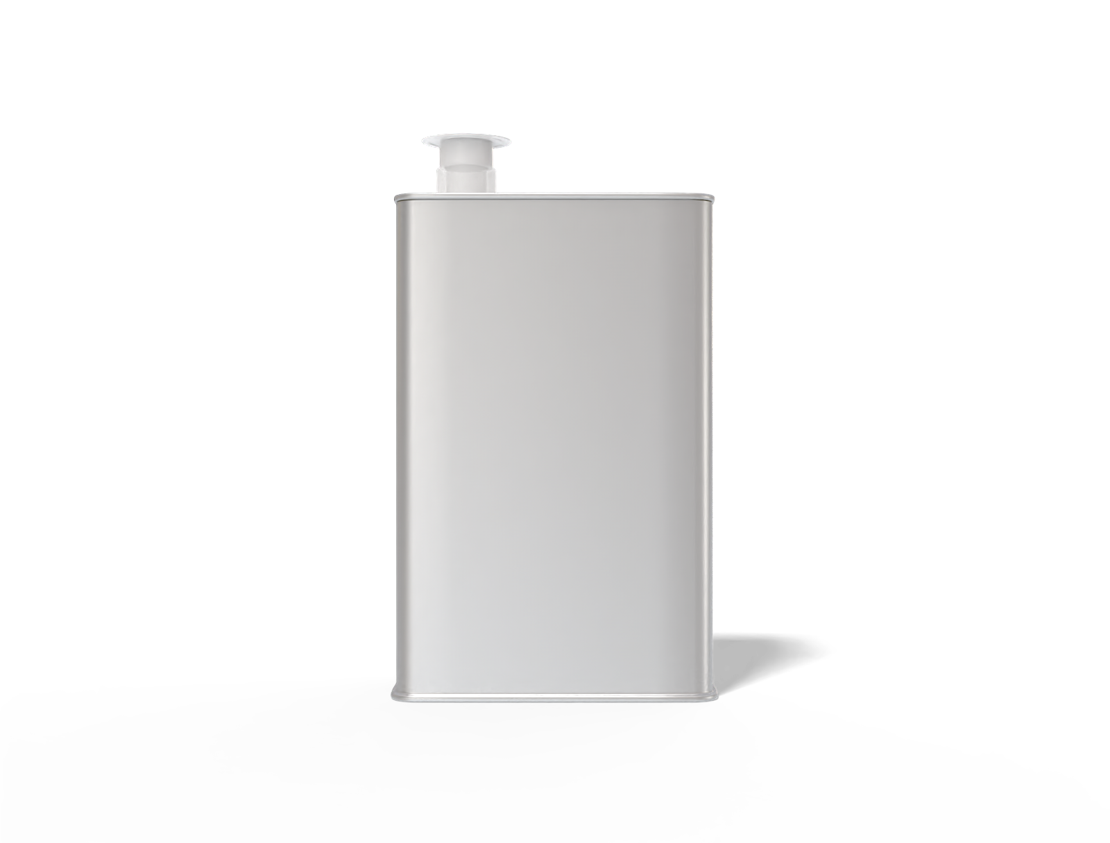 Square oil can — Matte metal