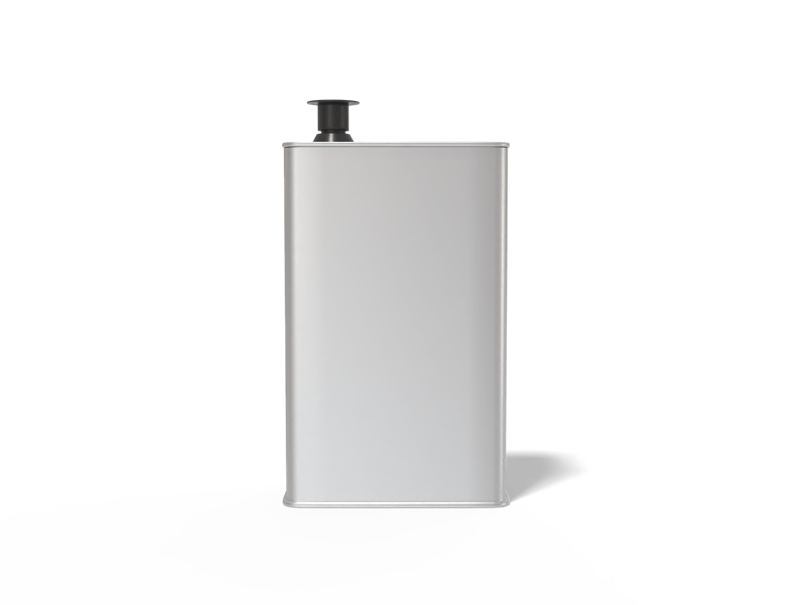 Square oil can — Matte metal