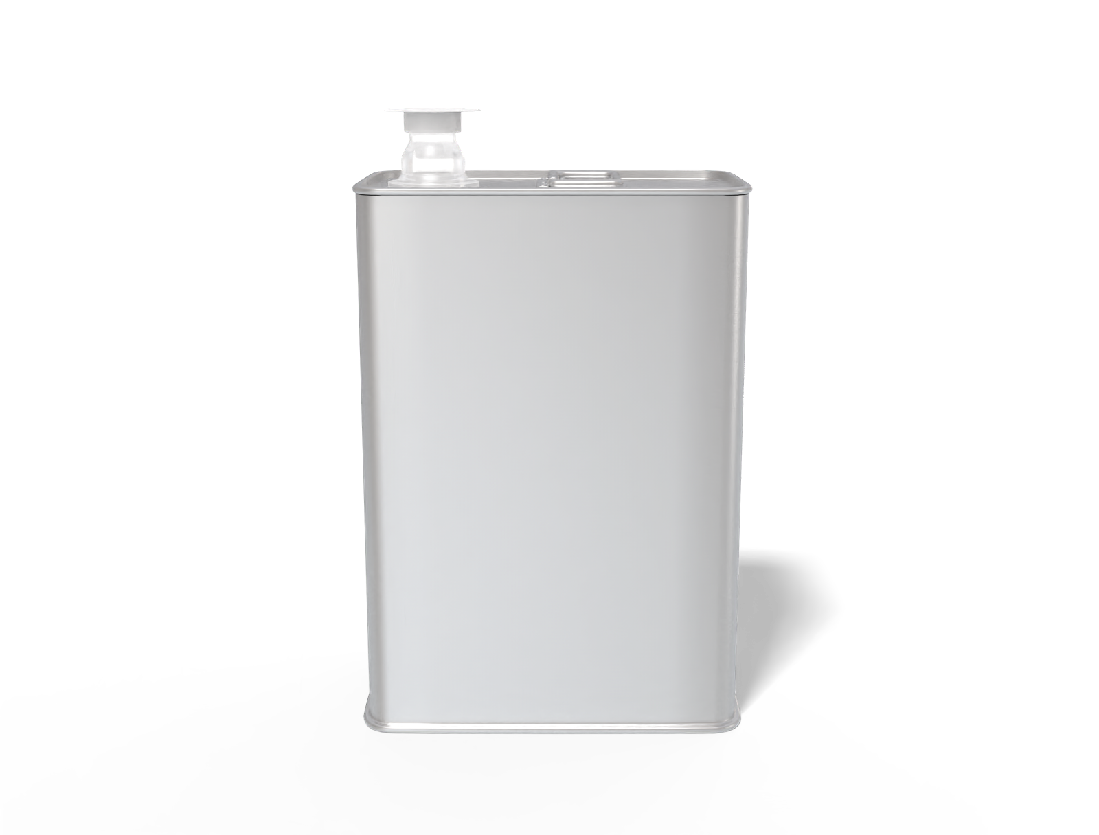 Square oil can — Matte metal