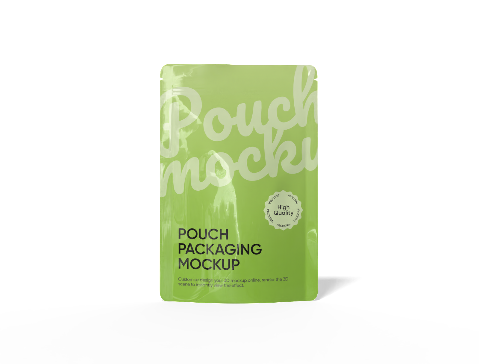 18 × 27 pouch packaging — Glossy plastic