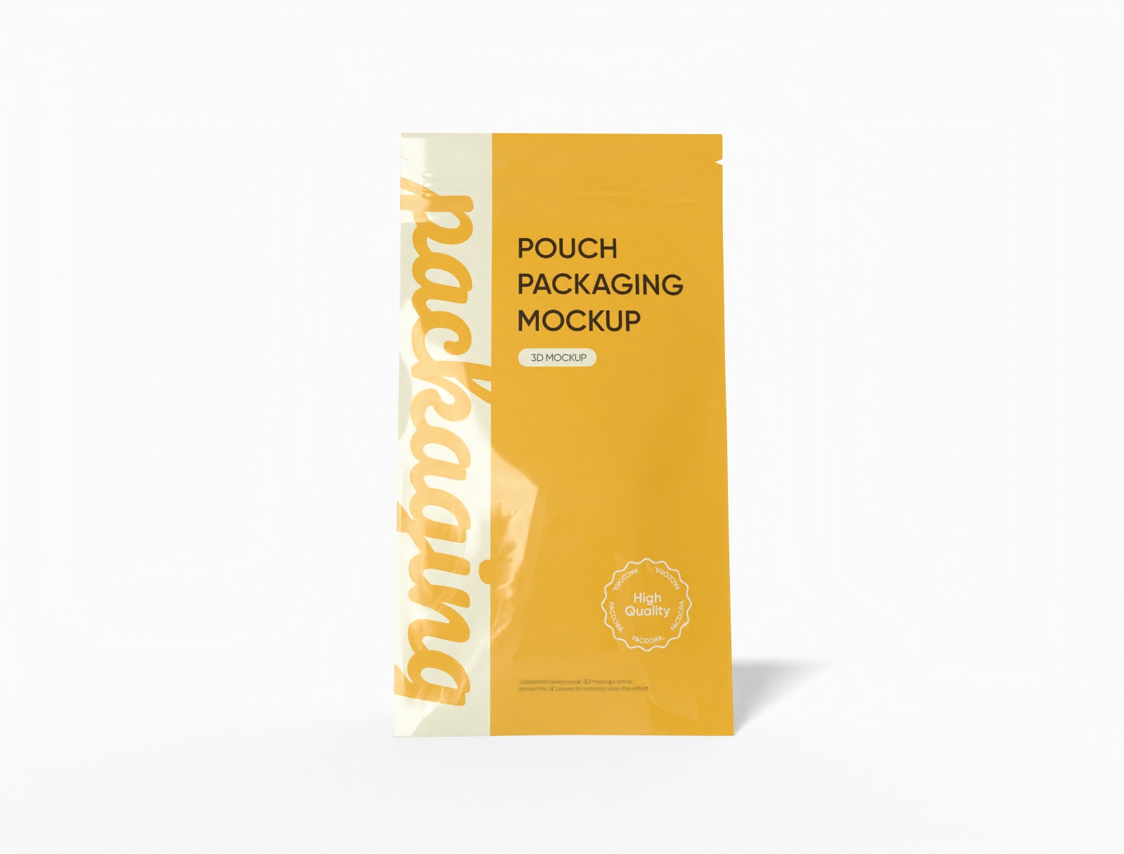 Pouch packaging — Glossy plastic