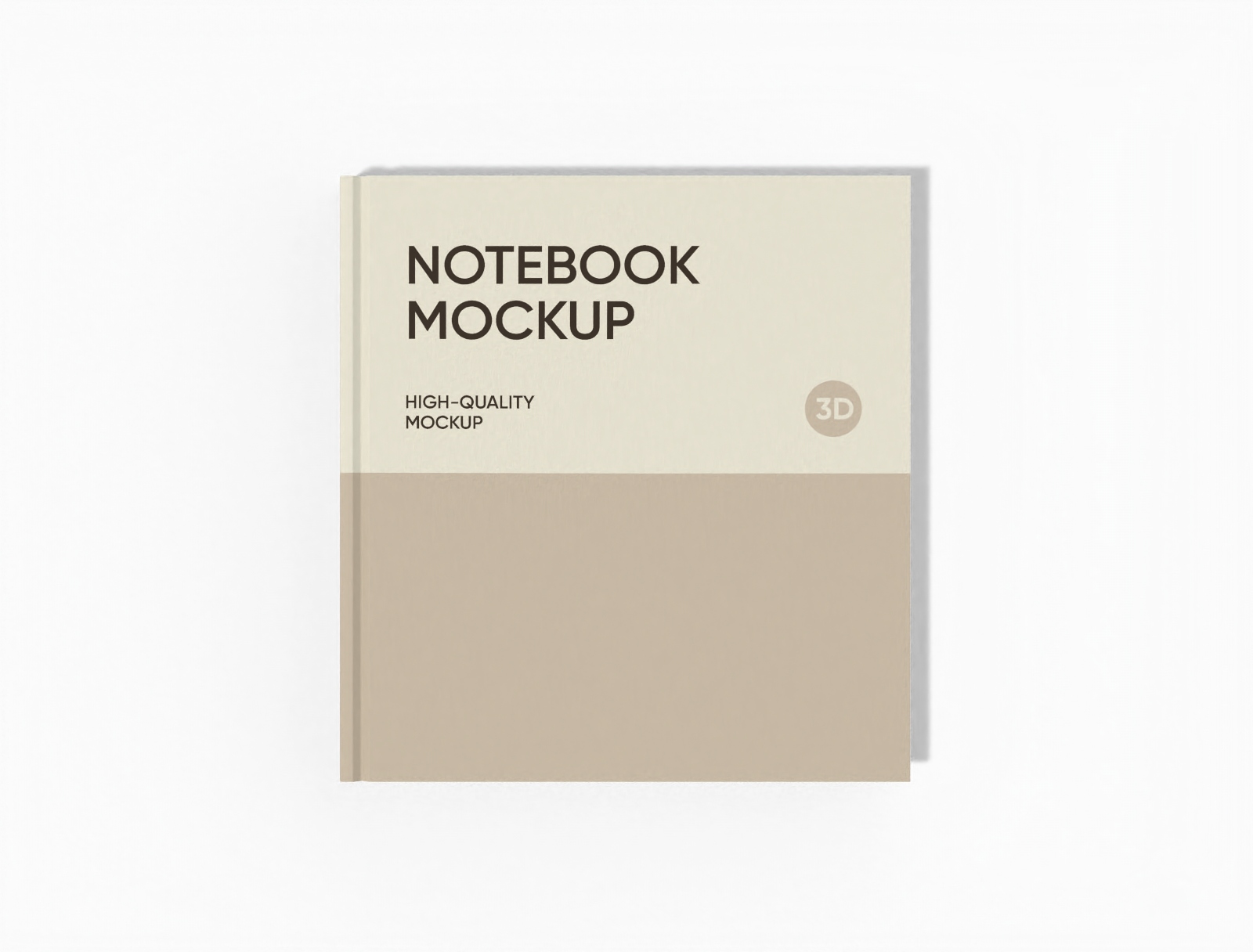 Square notebook — White paperboard
