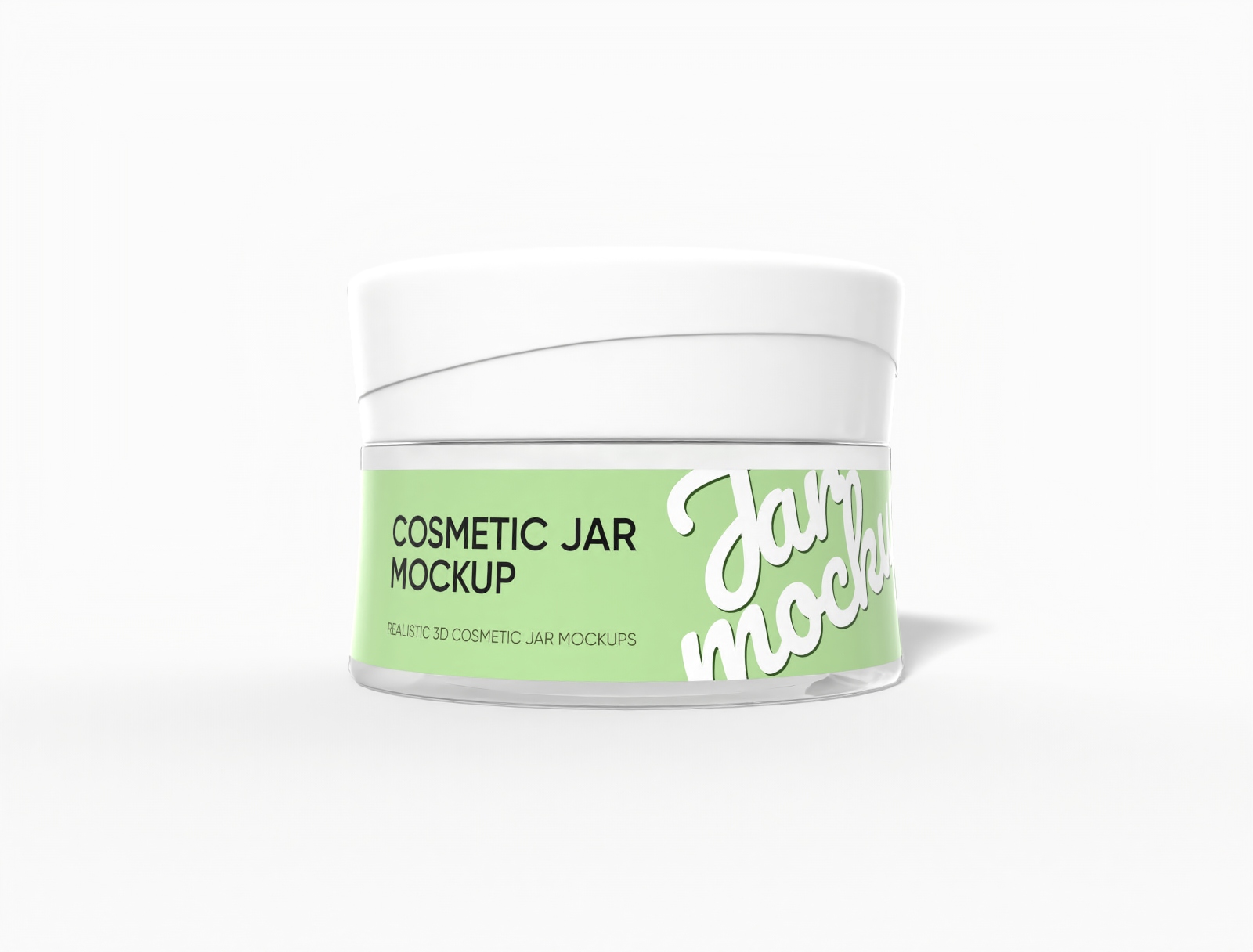 Cosmetic jar — Glossy glass