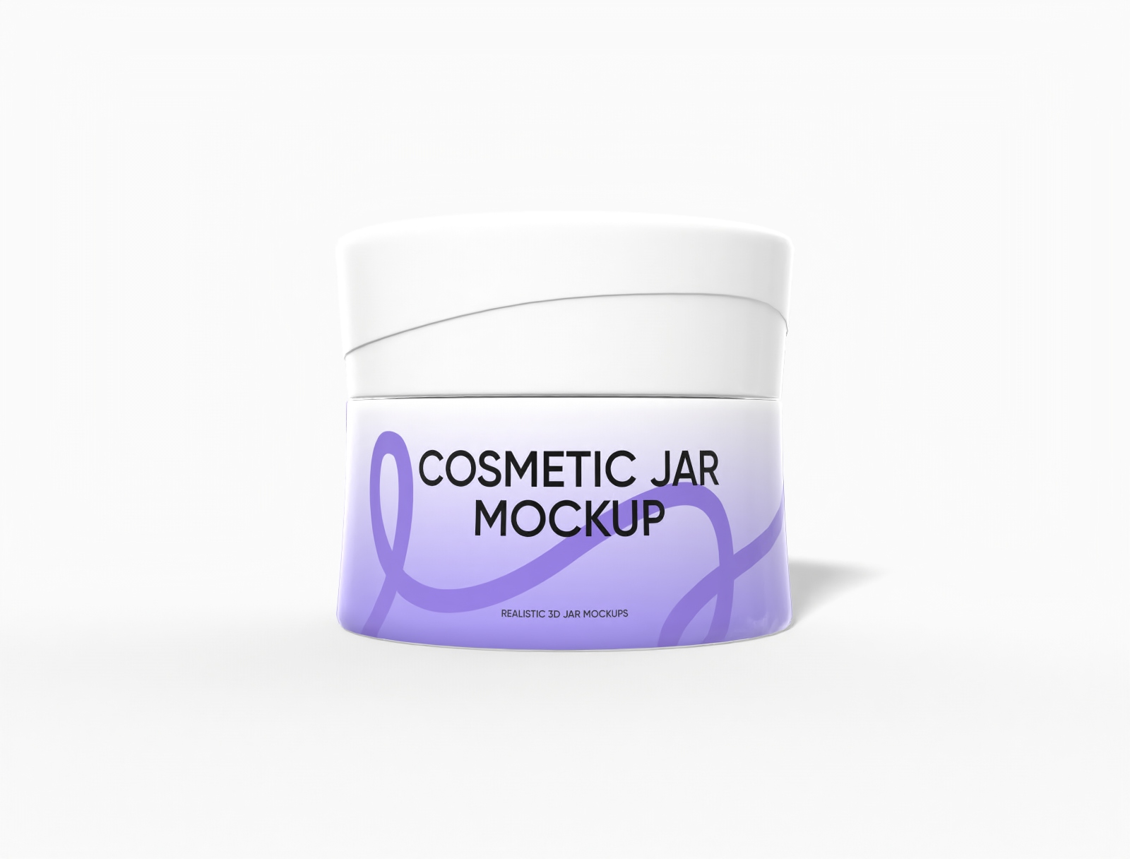 Cosmetic jar — Glossy glass