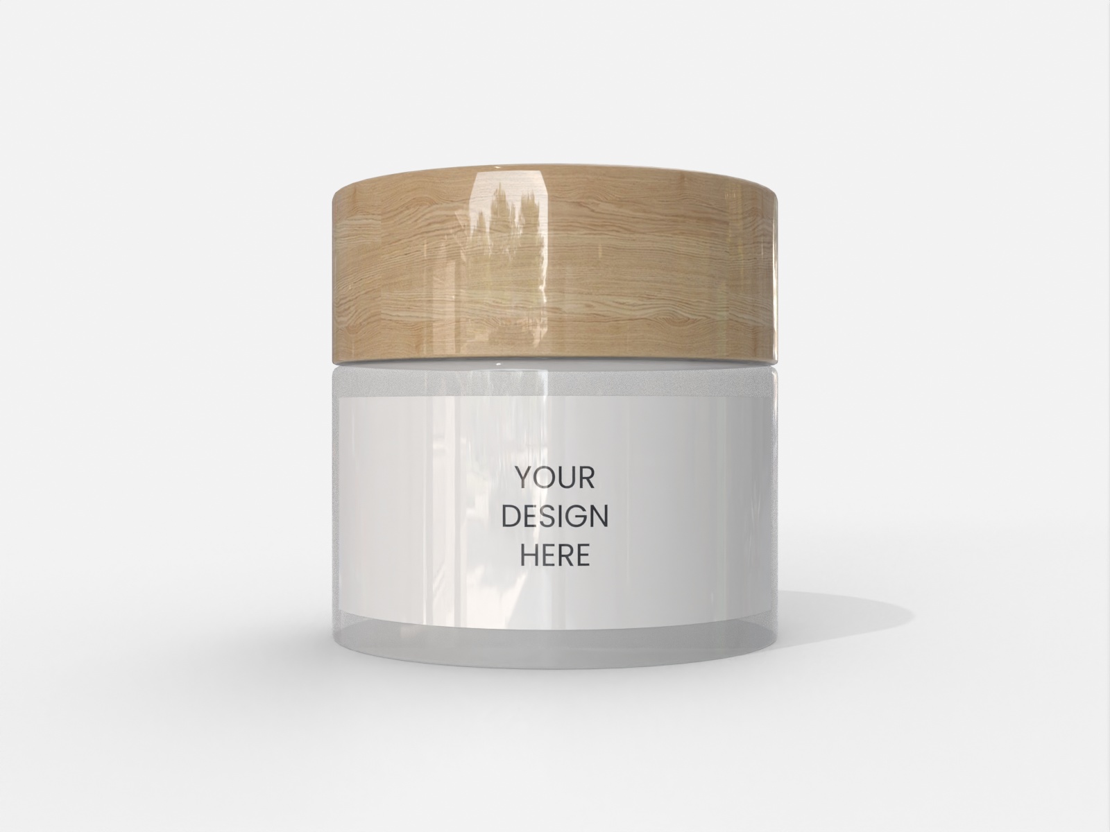 Cosmetic jar — Glossy glass