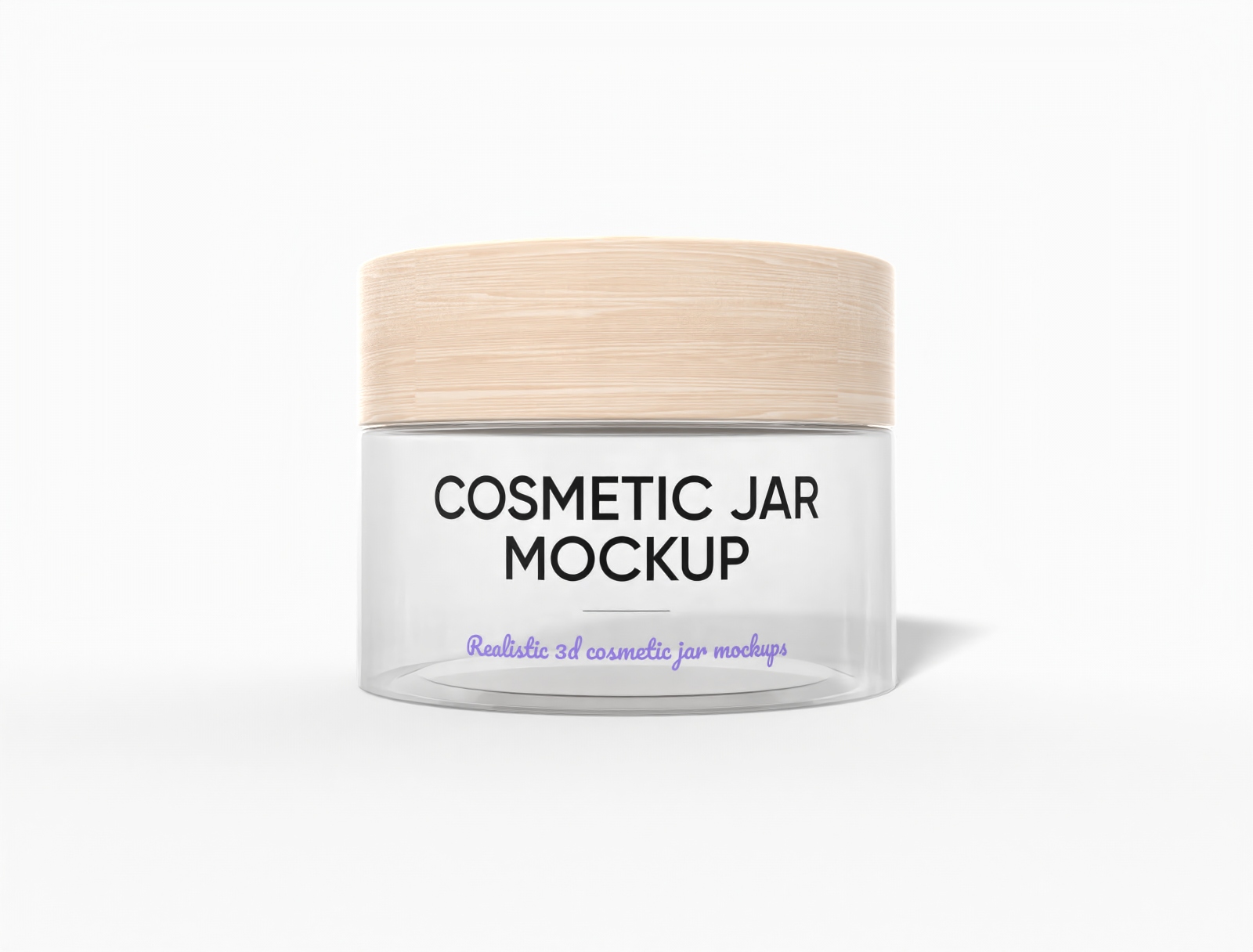 Cosmetic jar — Glossy glass