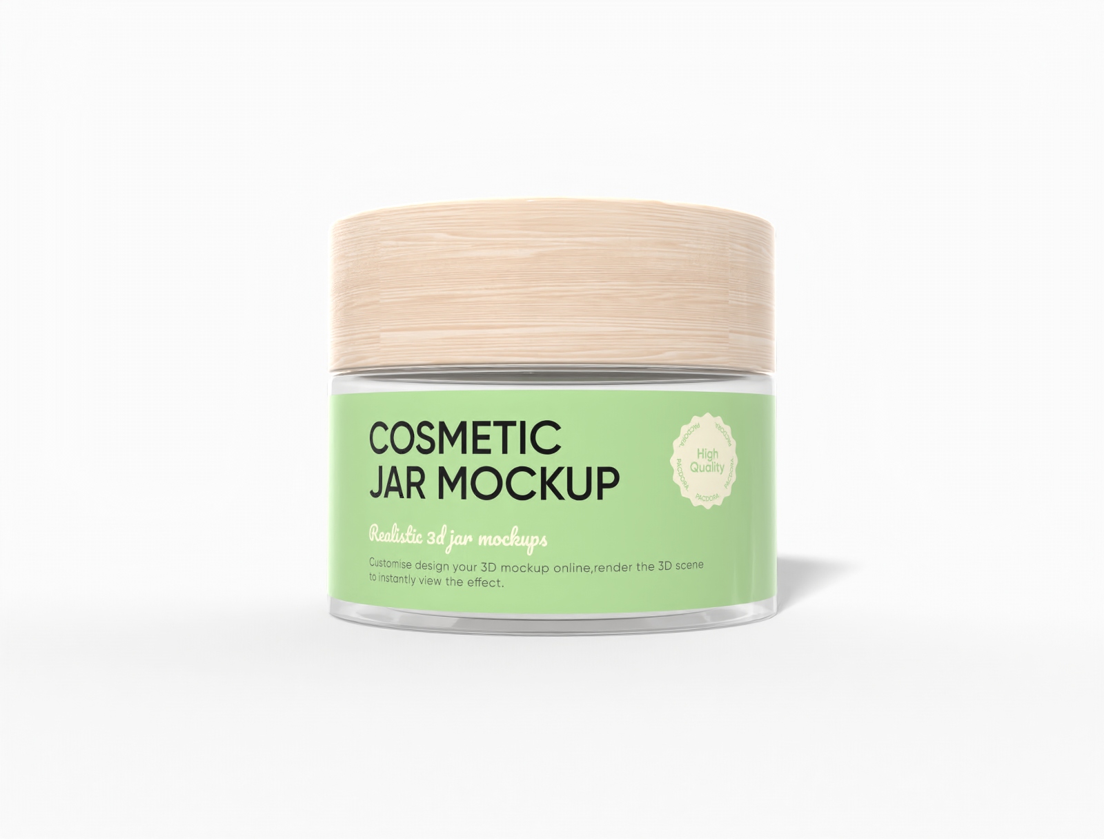 Cosmetic jar — Glossy glass