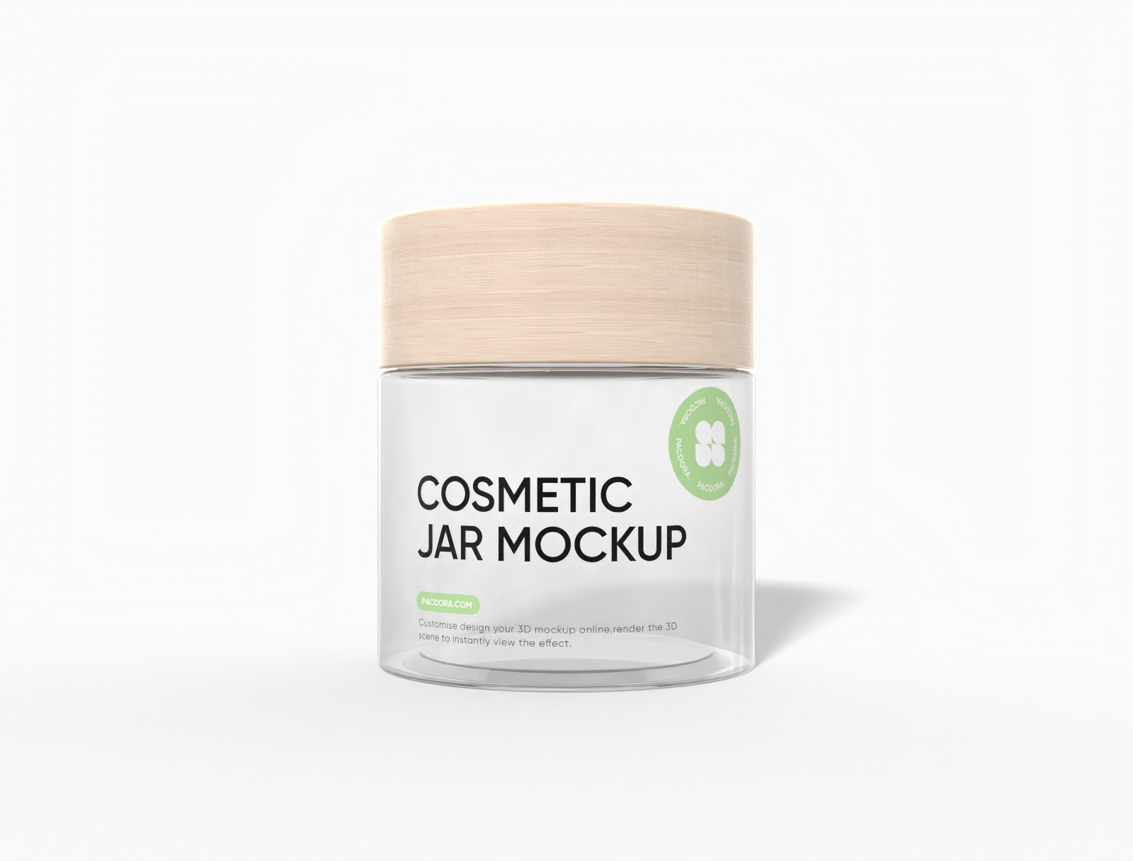 Cosmetic jar — Glossy glass