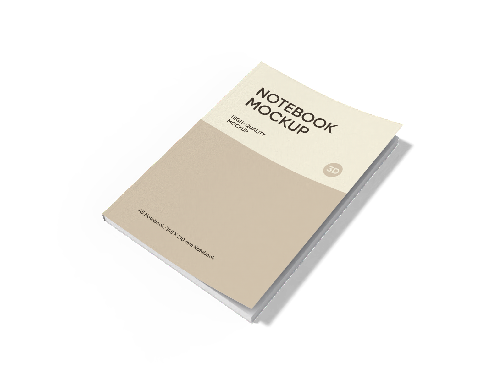 A5 notebook — White paperboard