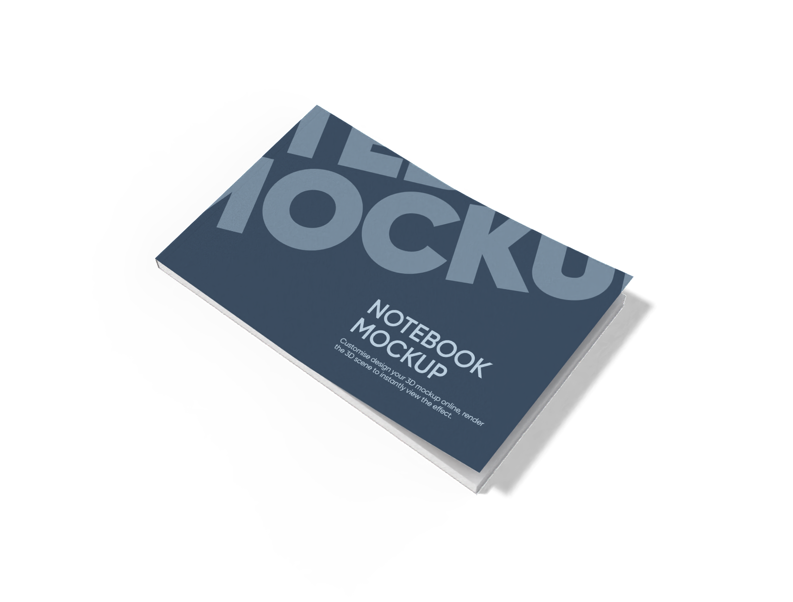 Notebook — White paperboard