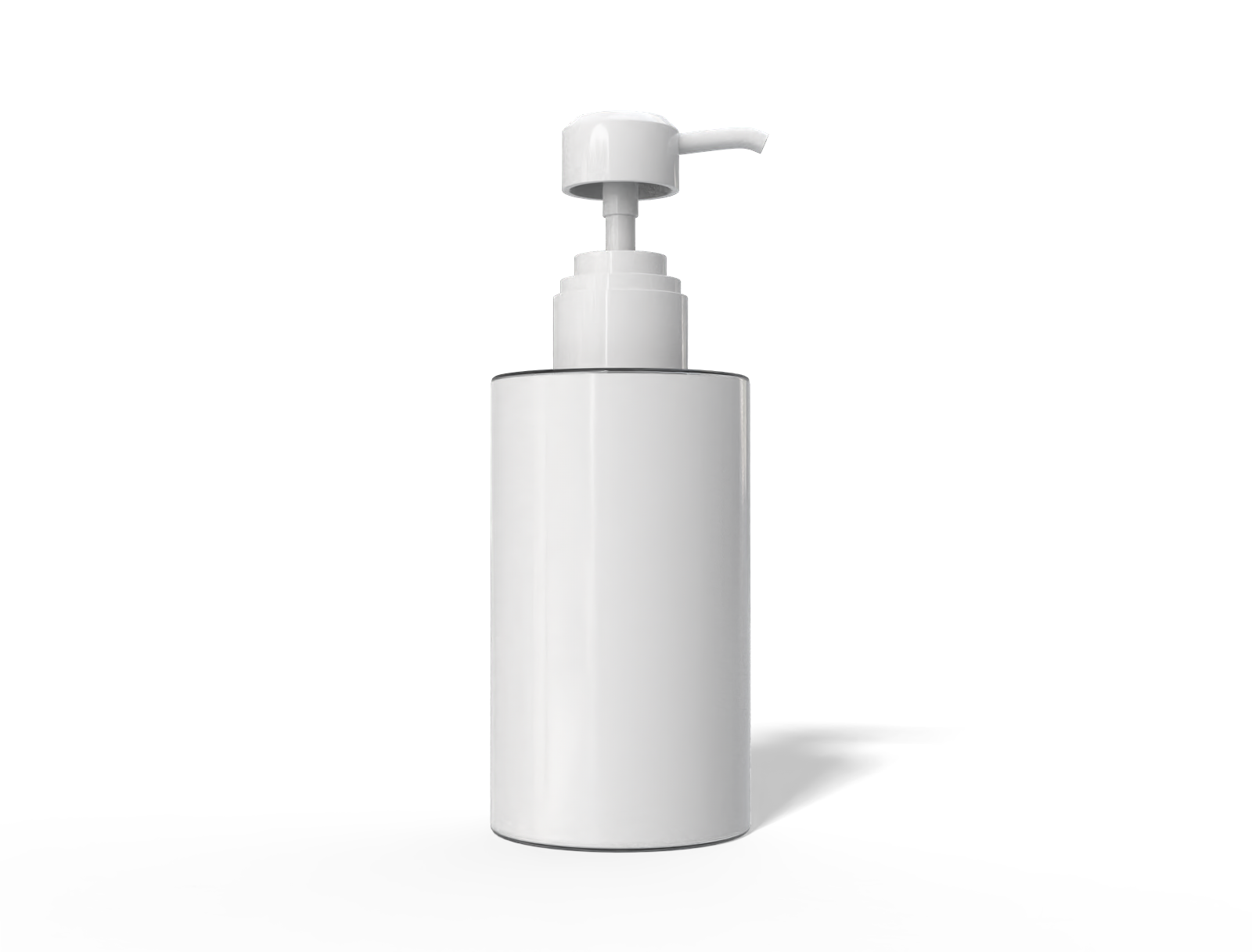 500 ml plastic pump bottle — Glossy plastic