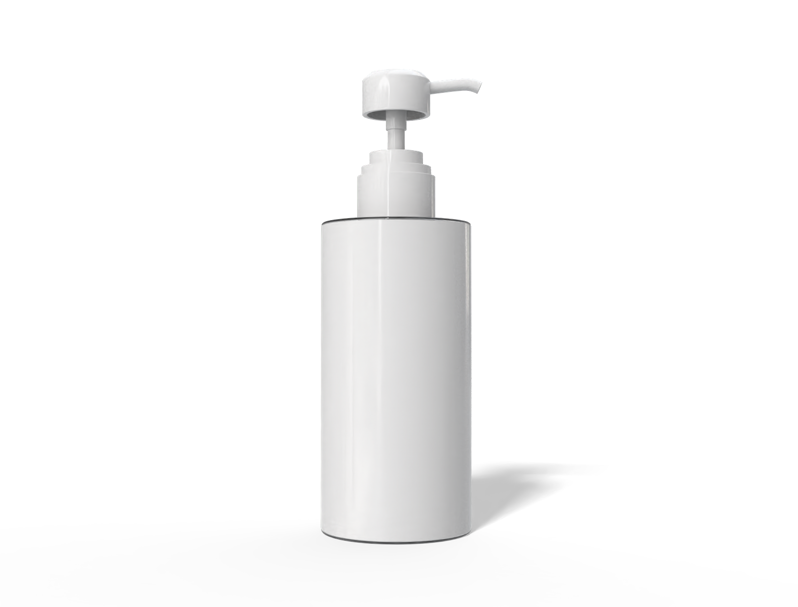 300 ml plastic pump bottle — Glossy plastic