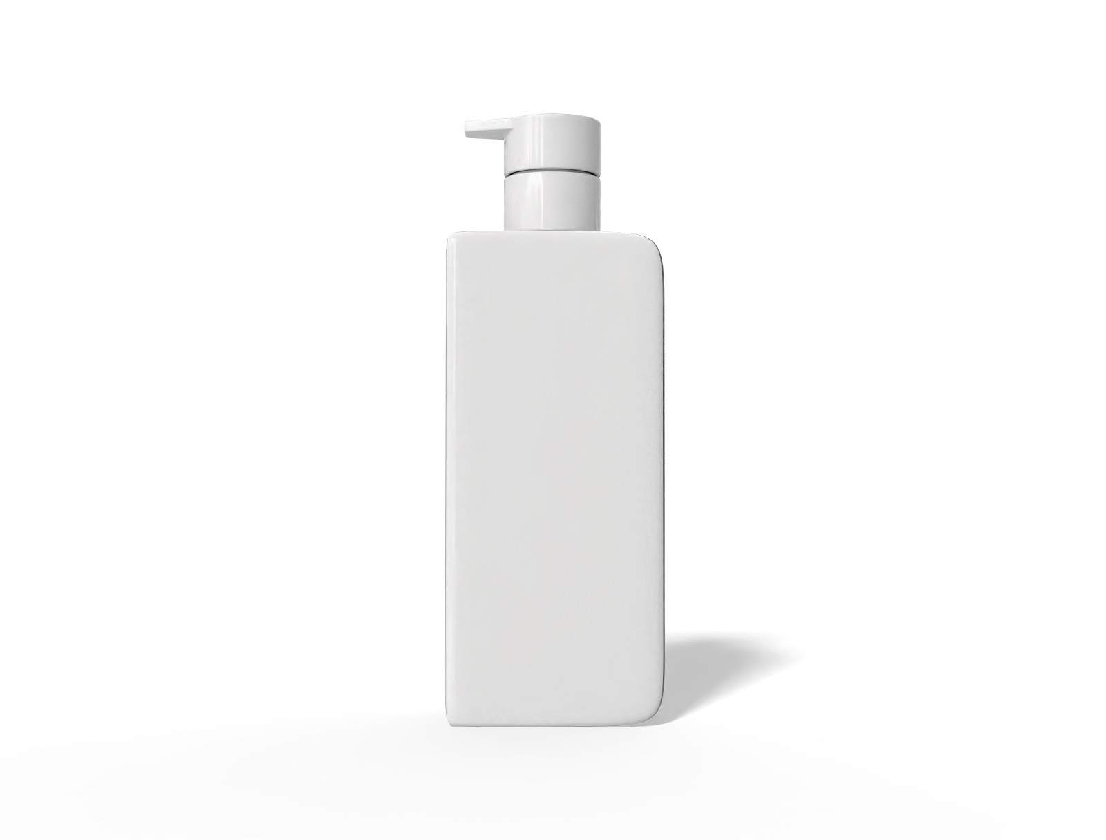 450ml pump bottle — Glossy plastic