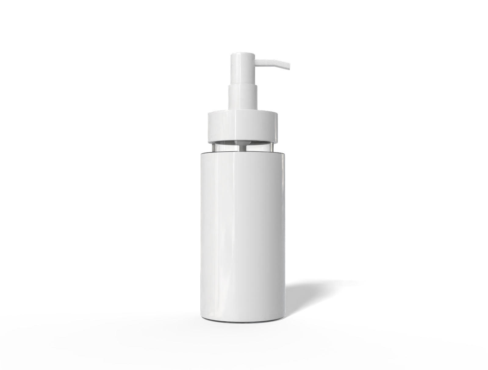 100 ml pump bottle — Glossy plastic