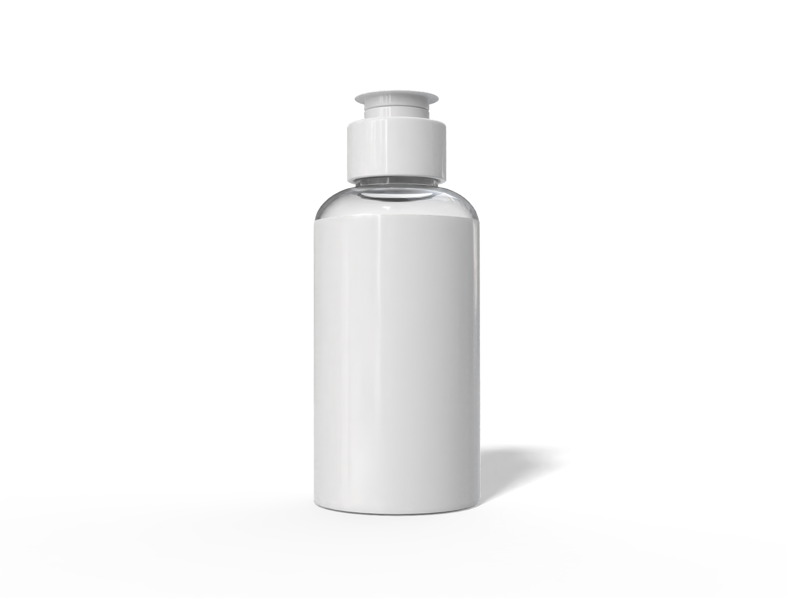 120 ml plastic skincare bottle — Glossy plastic
