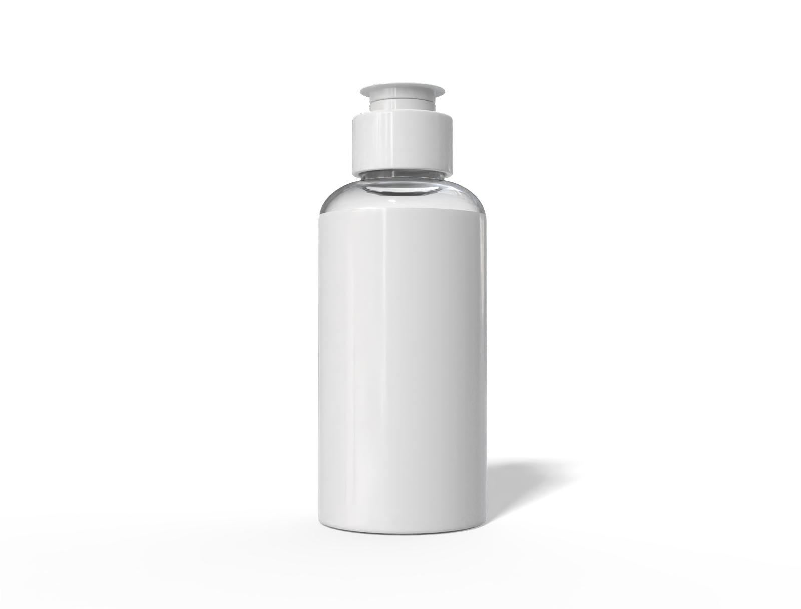 250 ml plastic skincare bottle — Glossy plastic