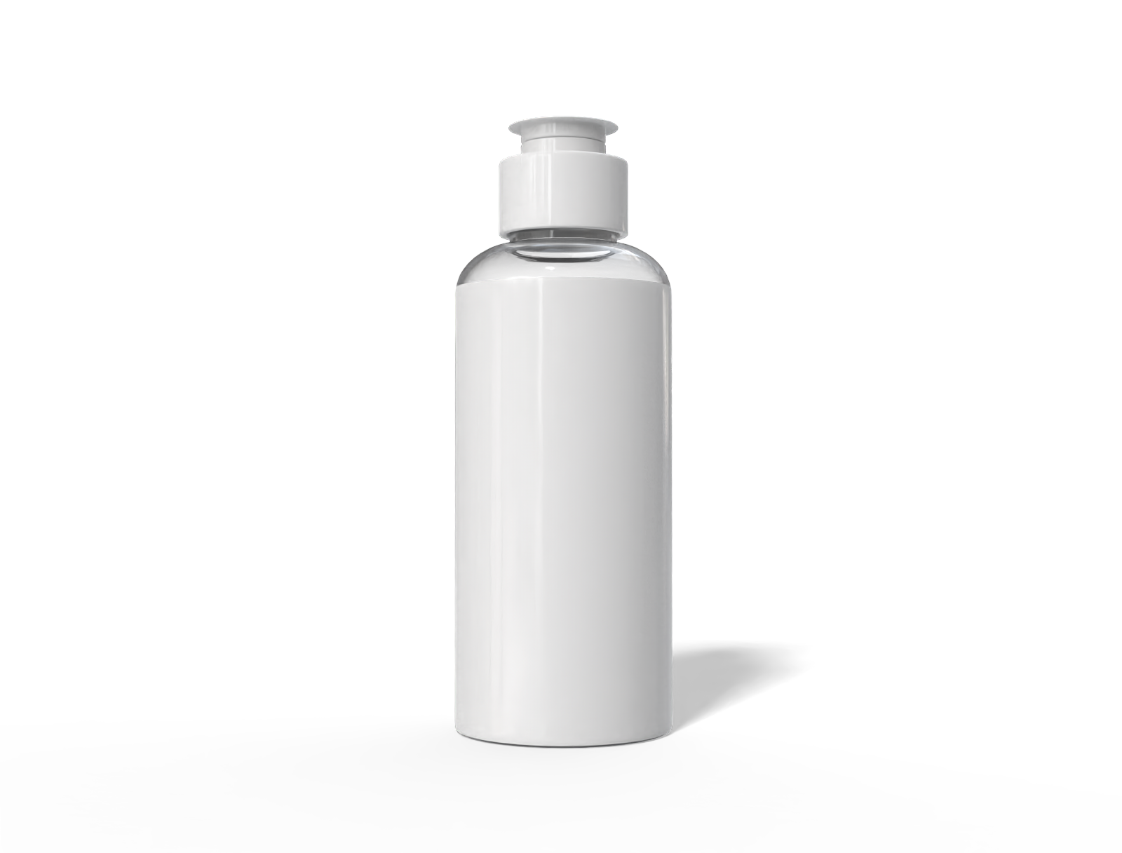 500 ml skincare bottle — Glossy plastic