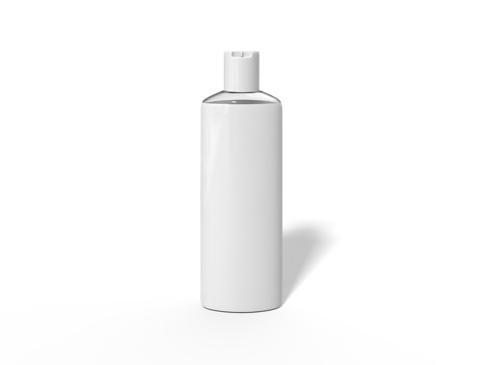 400 ml plastic shampoo bottle — Glossy plastic